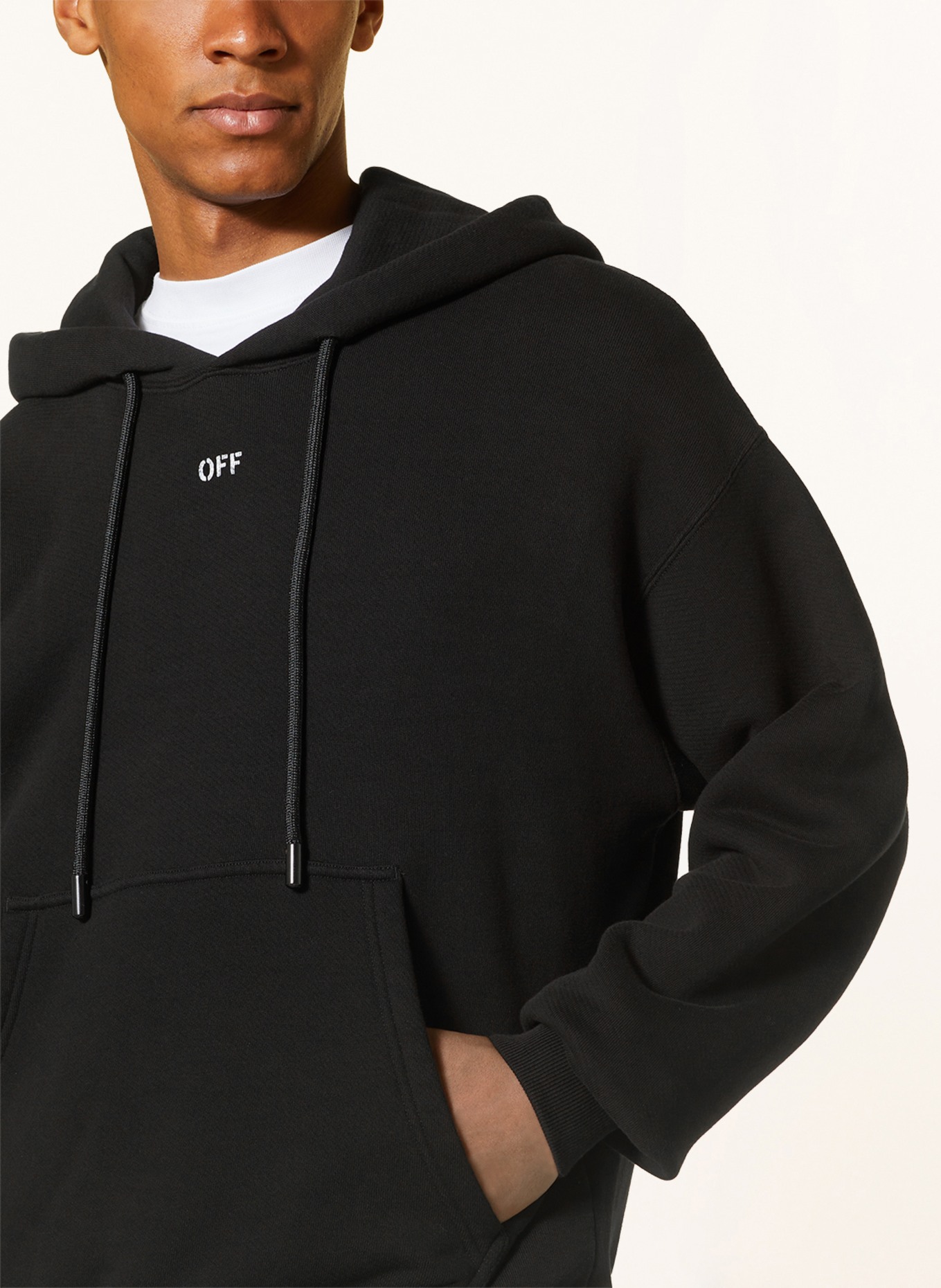 Off-White Oversized hoodie, Color: BLACK (Image 5)