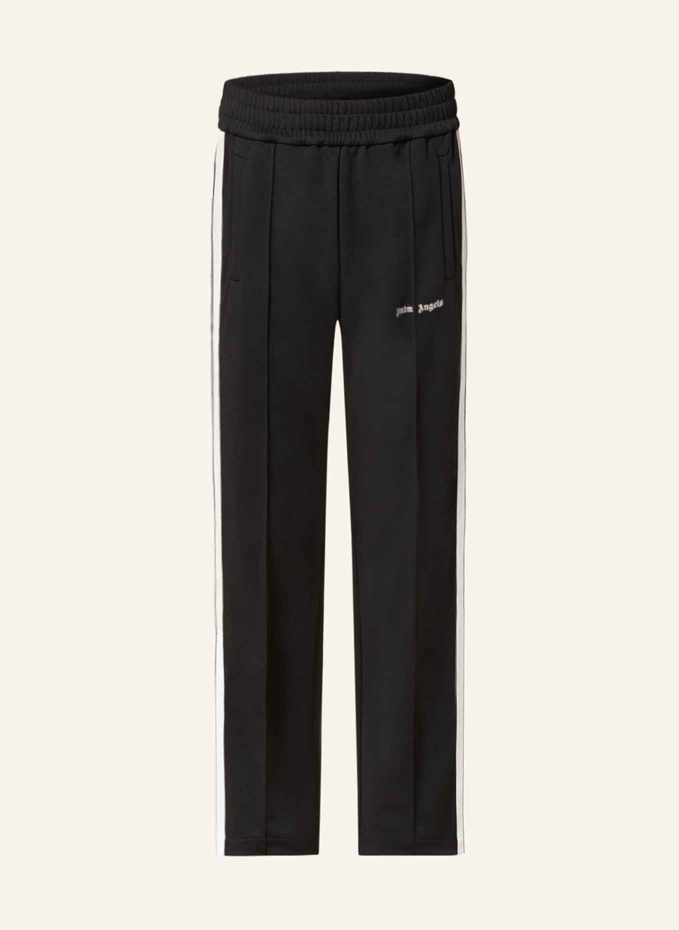 Palm Angels Track pants with tuxedo stripes, Color: BLACK/ CREAM (Image 1)