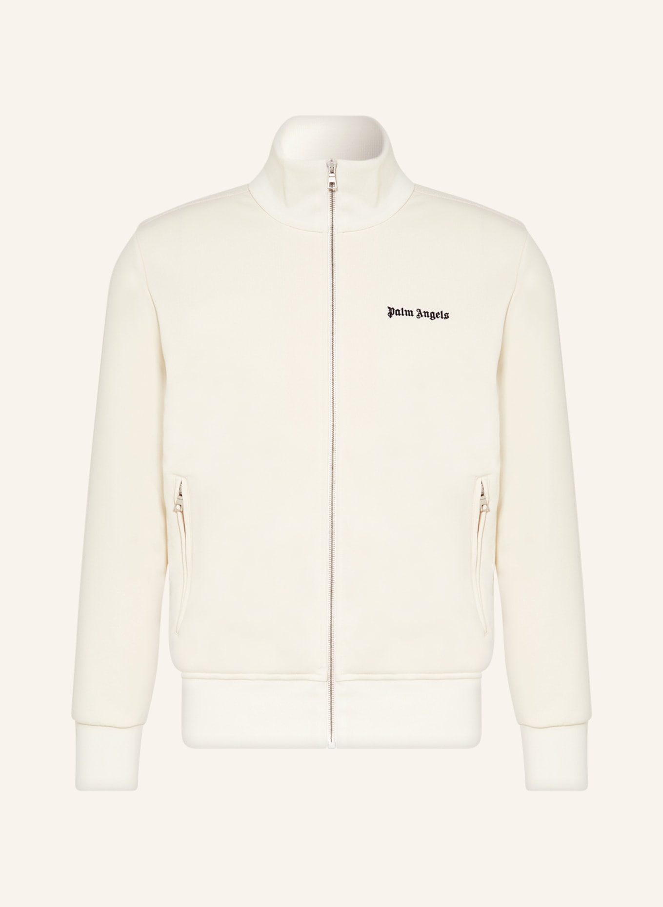 Two Tone Hoody Track Jacket in neutrals - Palm Angels® Official
