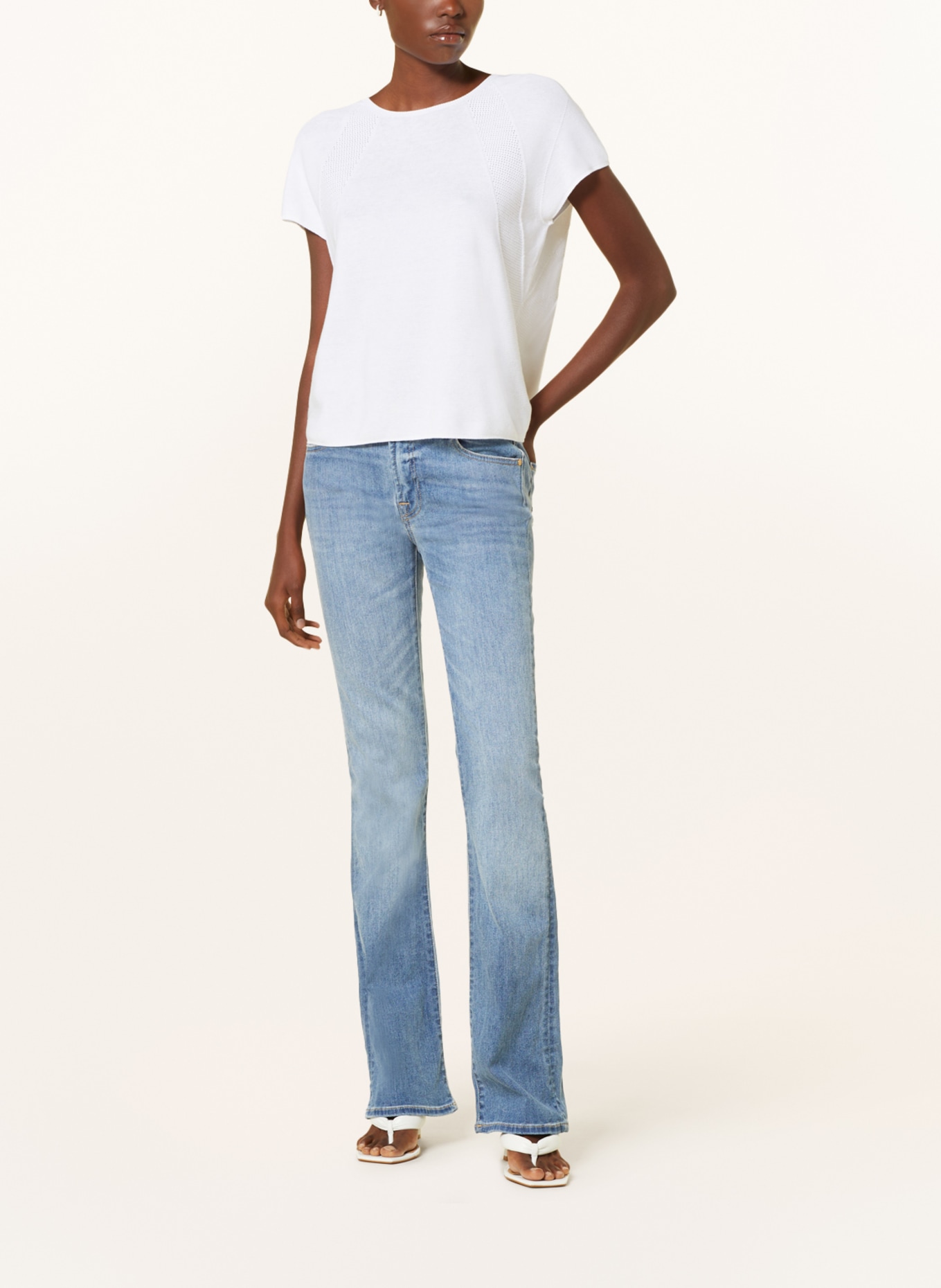7 for all mankind Bootcut jeans TRIBECA LIGHT, Color: TL LIGHT BLUE (Image 2)
