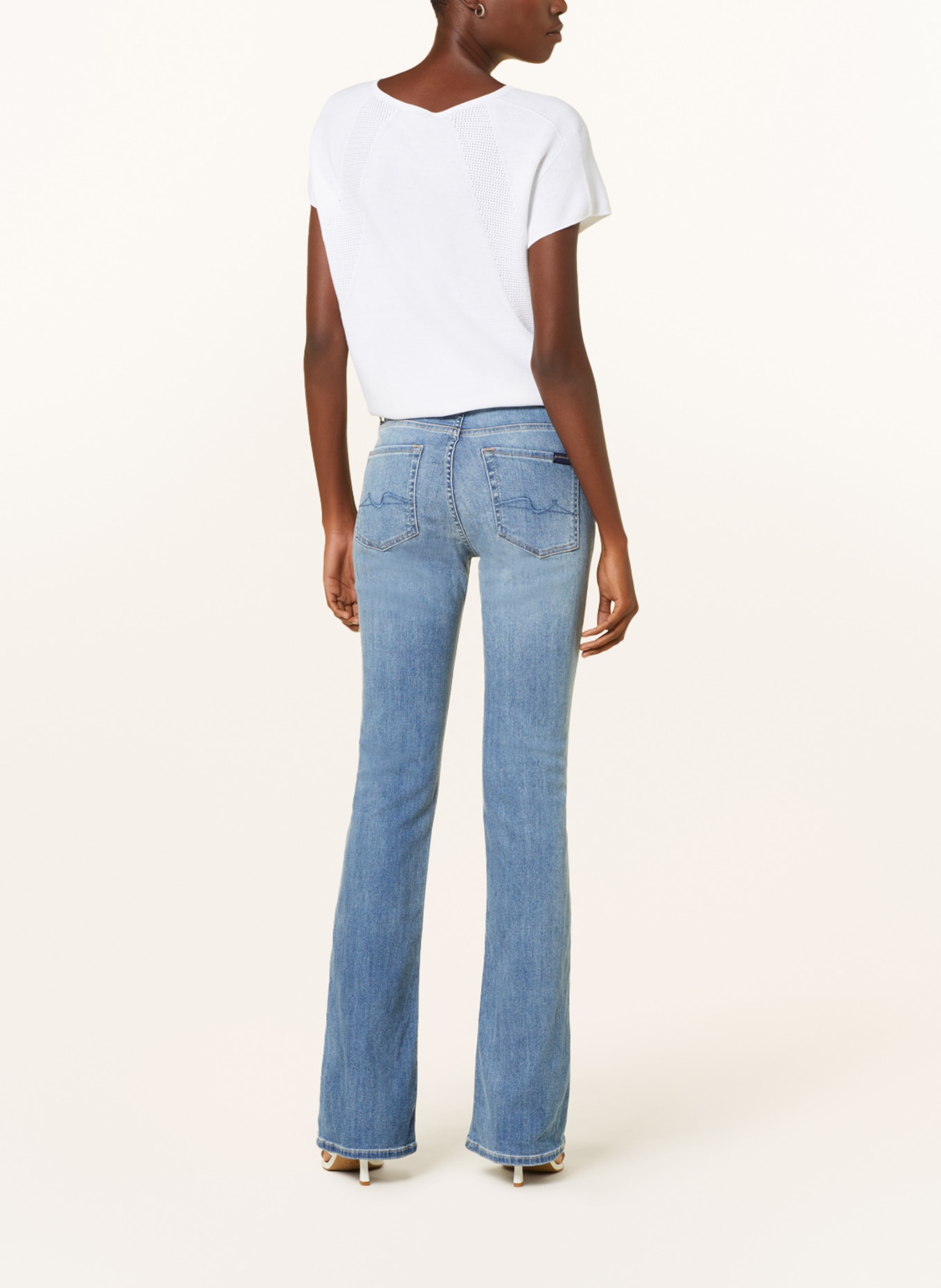 7 for all mankind Bootcut jeans TRIBECA LIGHT, Color: TL LIGHT BLUE (Image 3)