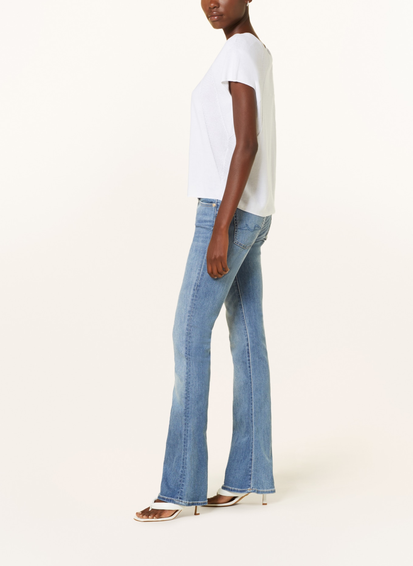 7 for all mankind Bootcut jeans TRIBECA LIGHT, Color: TL LIGHT BLUE (Image 4)