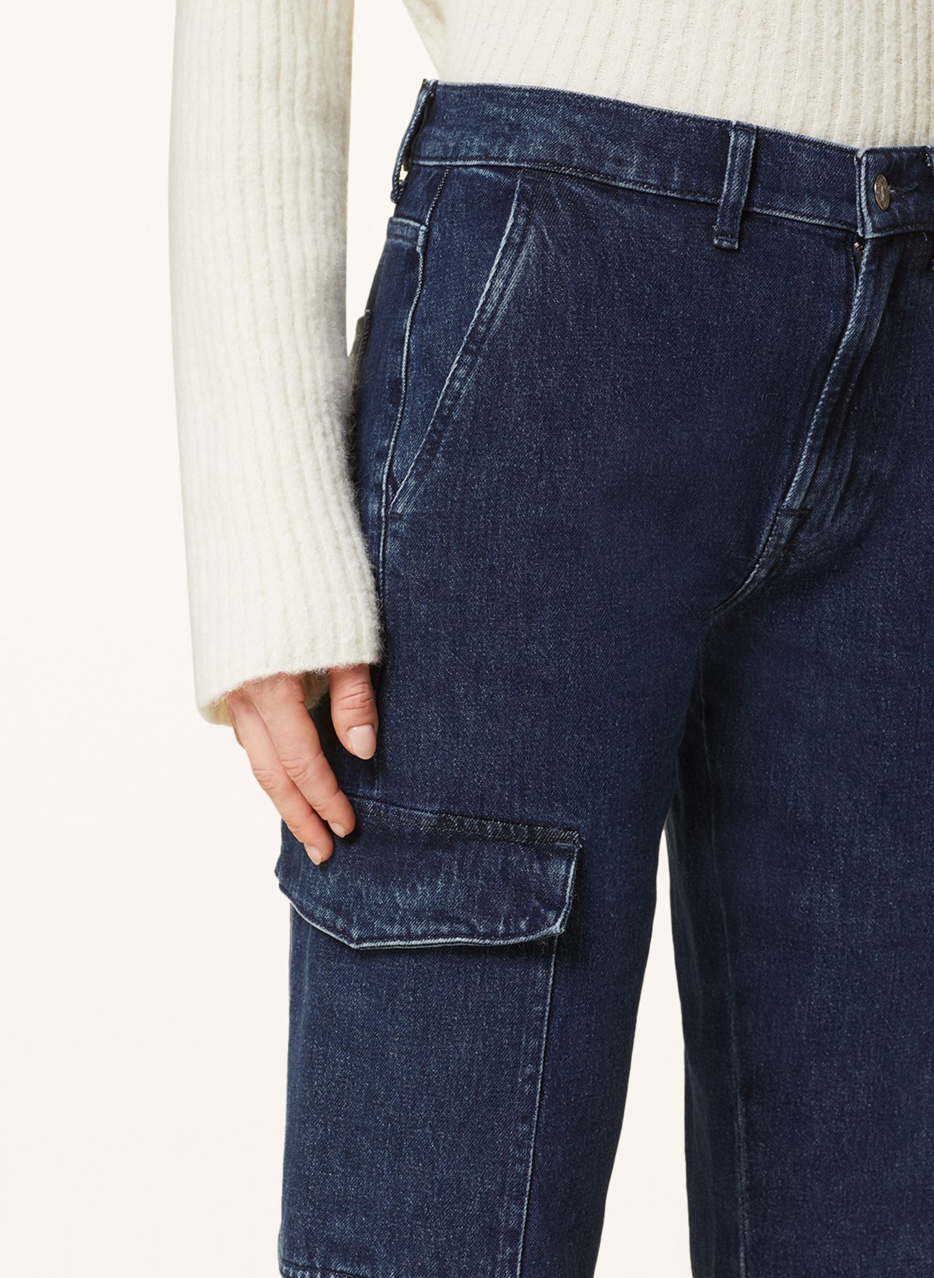 7 for all mankind Cargo jeans TESS, Color: UC DARK BLUE (Image 5)