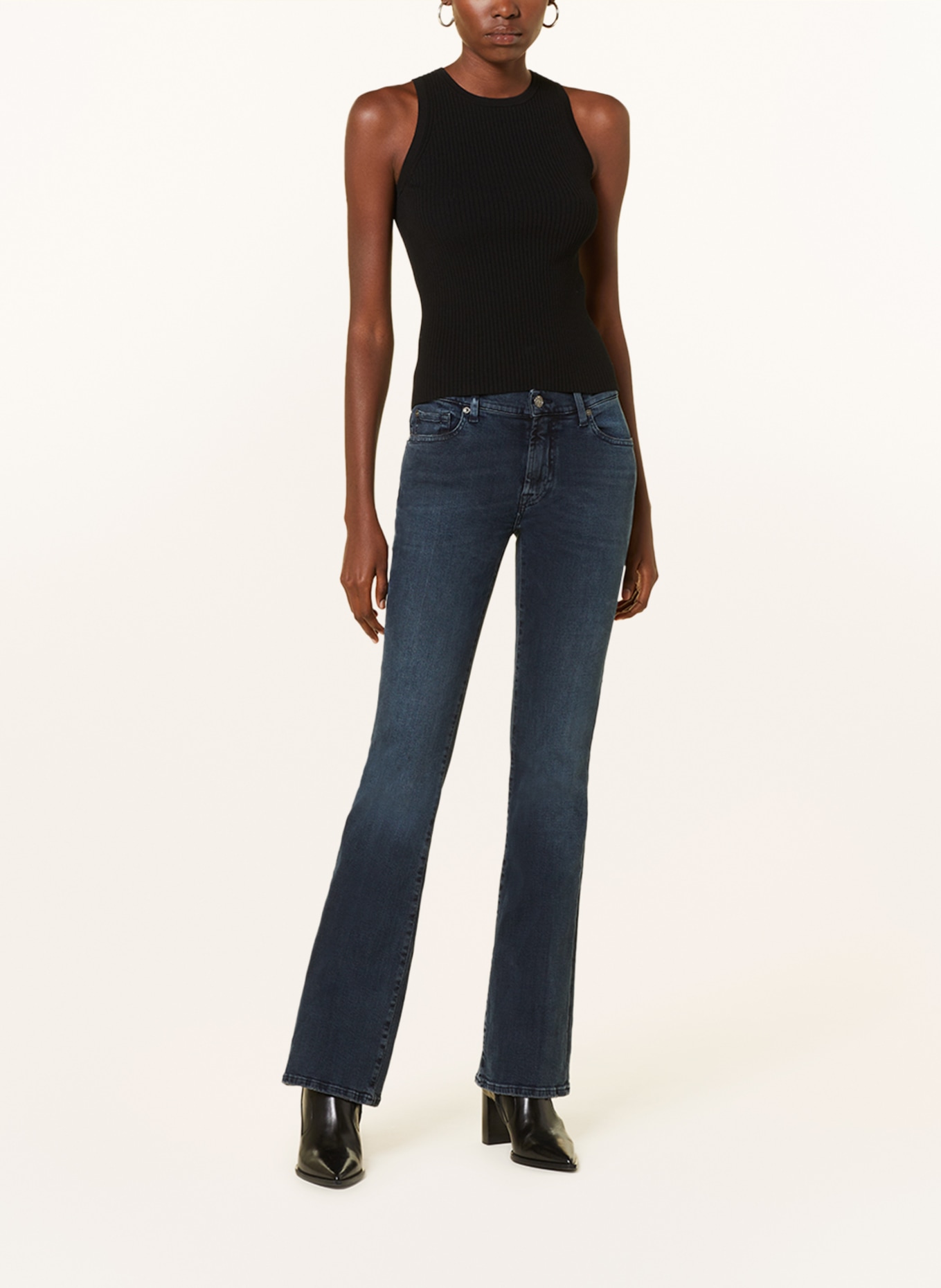 7 for all mankind Bootcut jeans SLIM ILLUSION, Color: KU DARK BLUE (Image 2)