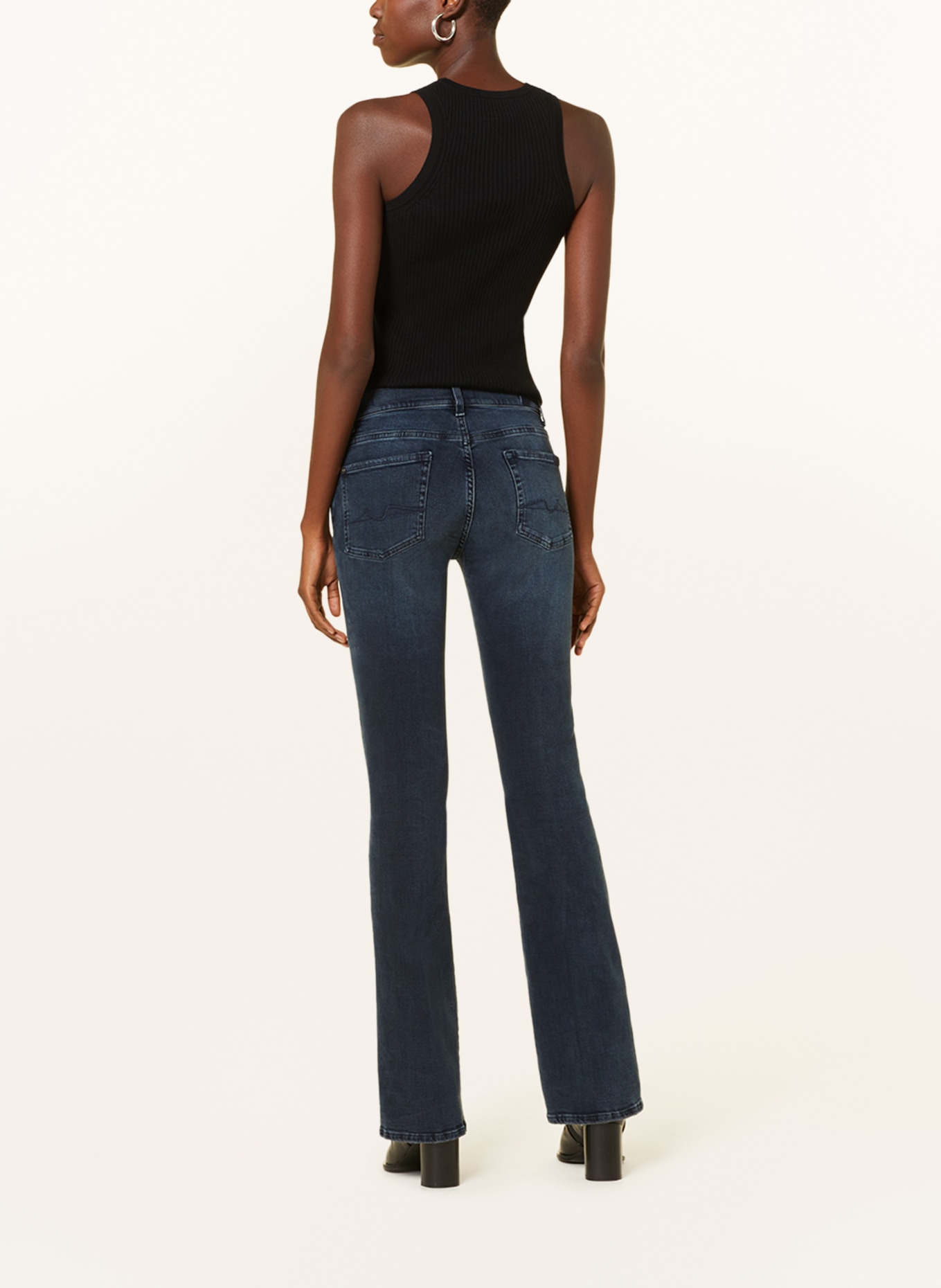 7 for all mankind Bootcut jeans SLIM ILLUSION, Color: KU DARK BLUE (Image 3)