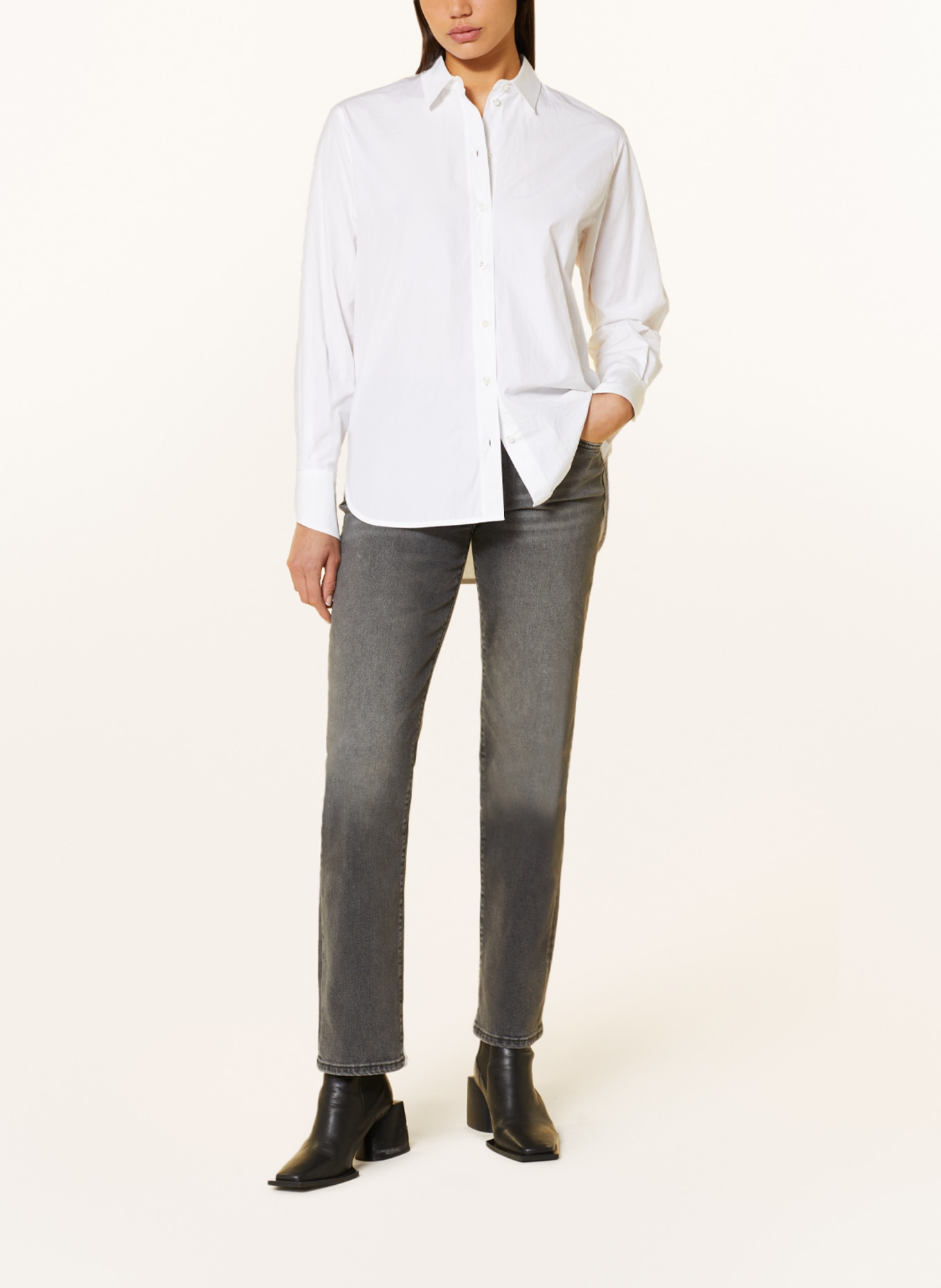 7 for all mankind Jeans ELLIE STRAIGHT, Color: XC BLACK (Image 2)