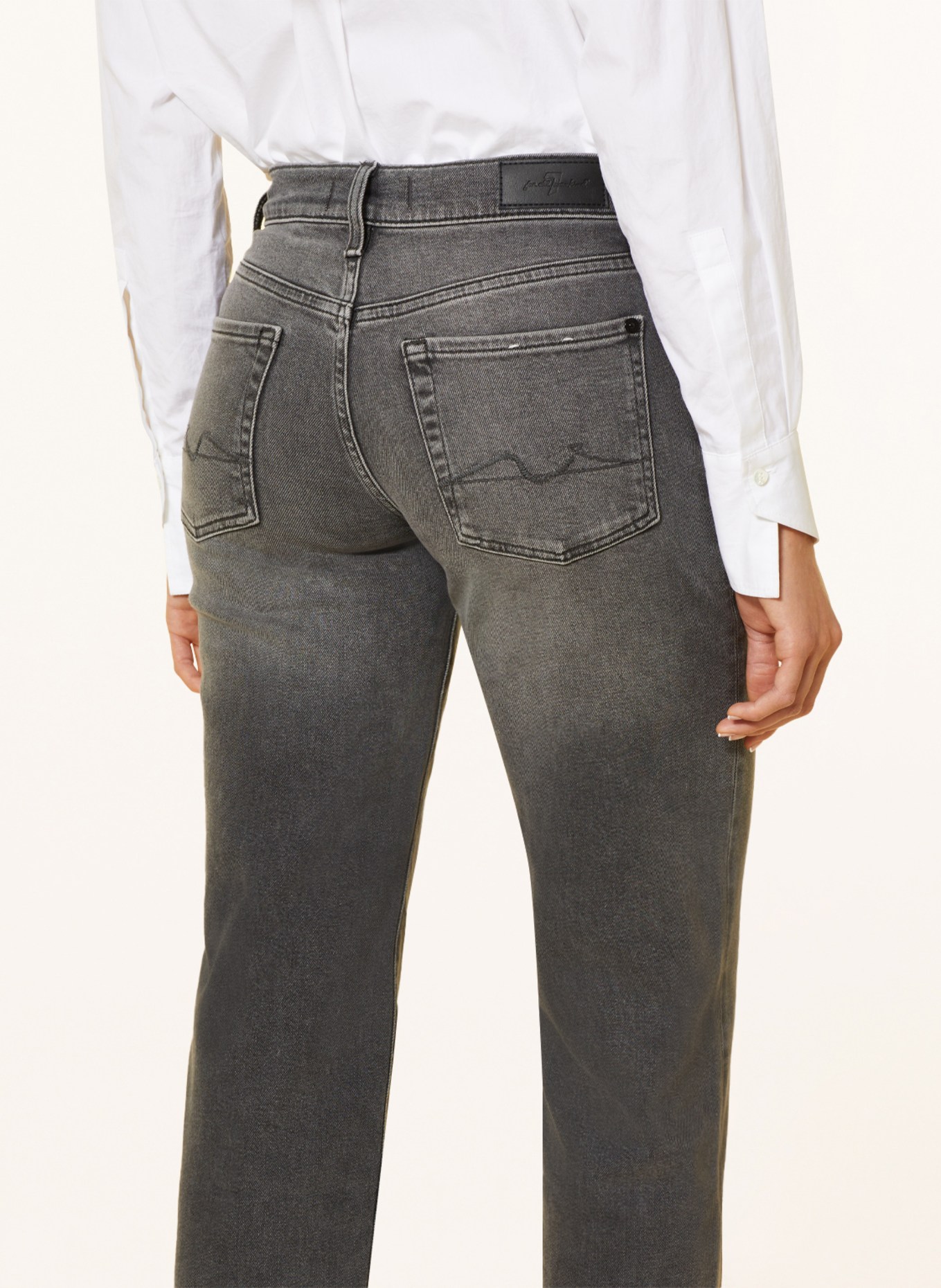 7 for all mankind Jeans ELLIE STRAIGHT, Color: XC BLACK (Image 5)