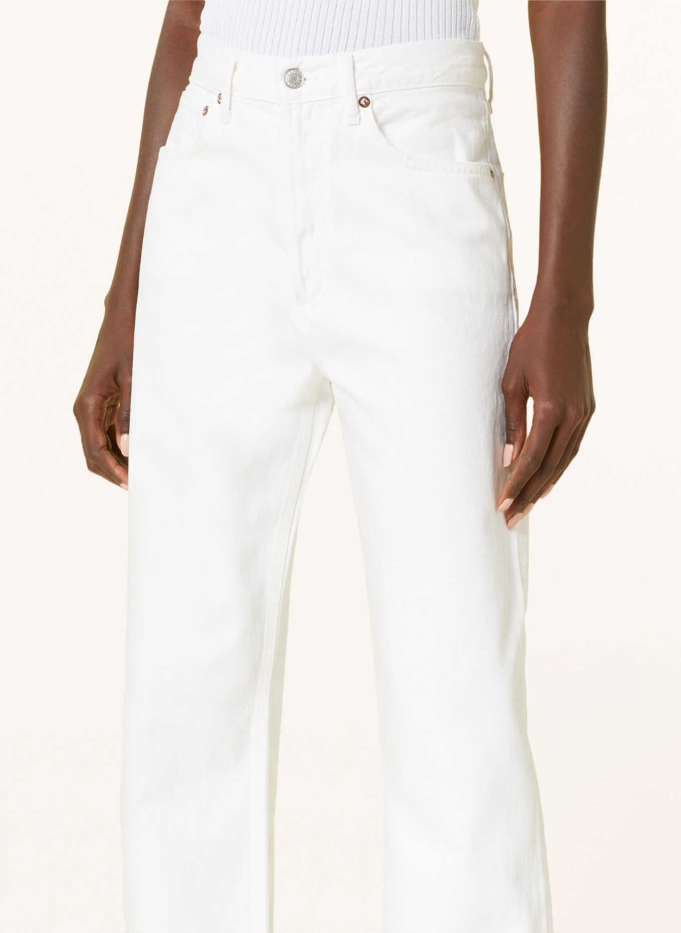 AGOLDE Straight Jeans 90'S, Farbe: Salt clean white (Bild 5)