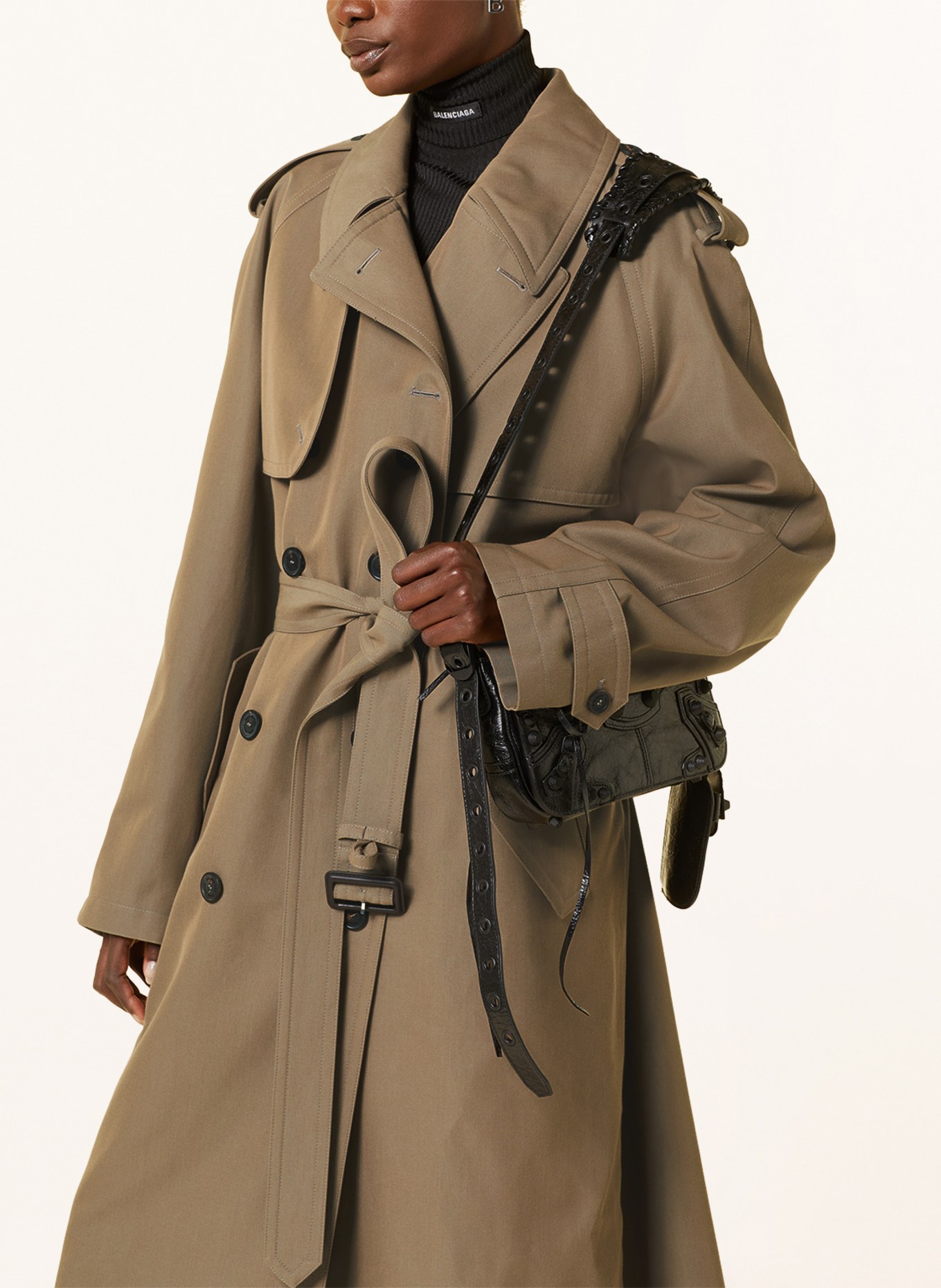 BALENCIAGA Trenchcoat, Farbe: BEIGE (Bild 4)