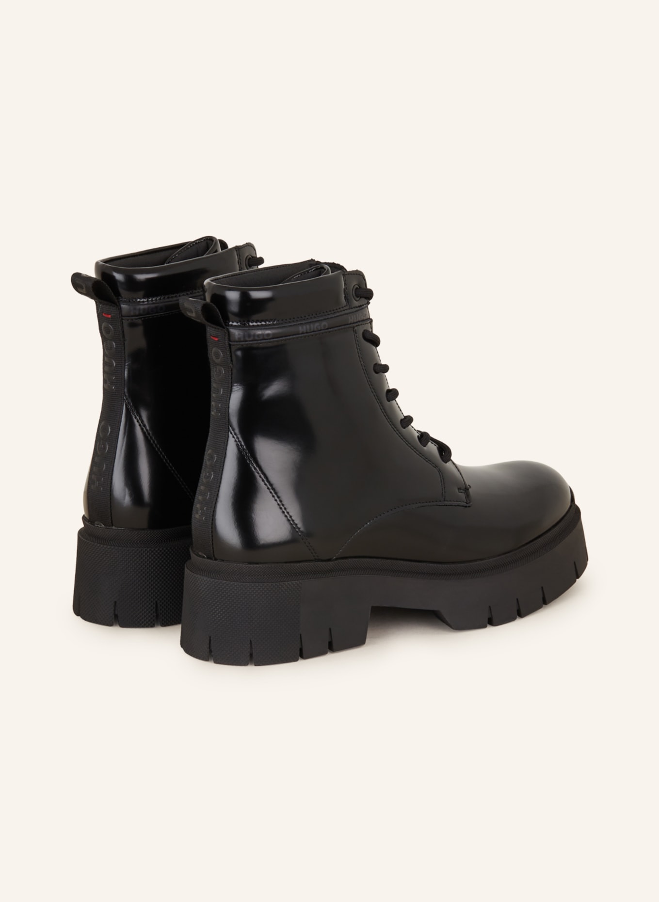 HUGO Lace-up boots KRIS, Color: BLACK (Image 2)
