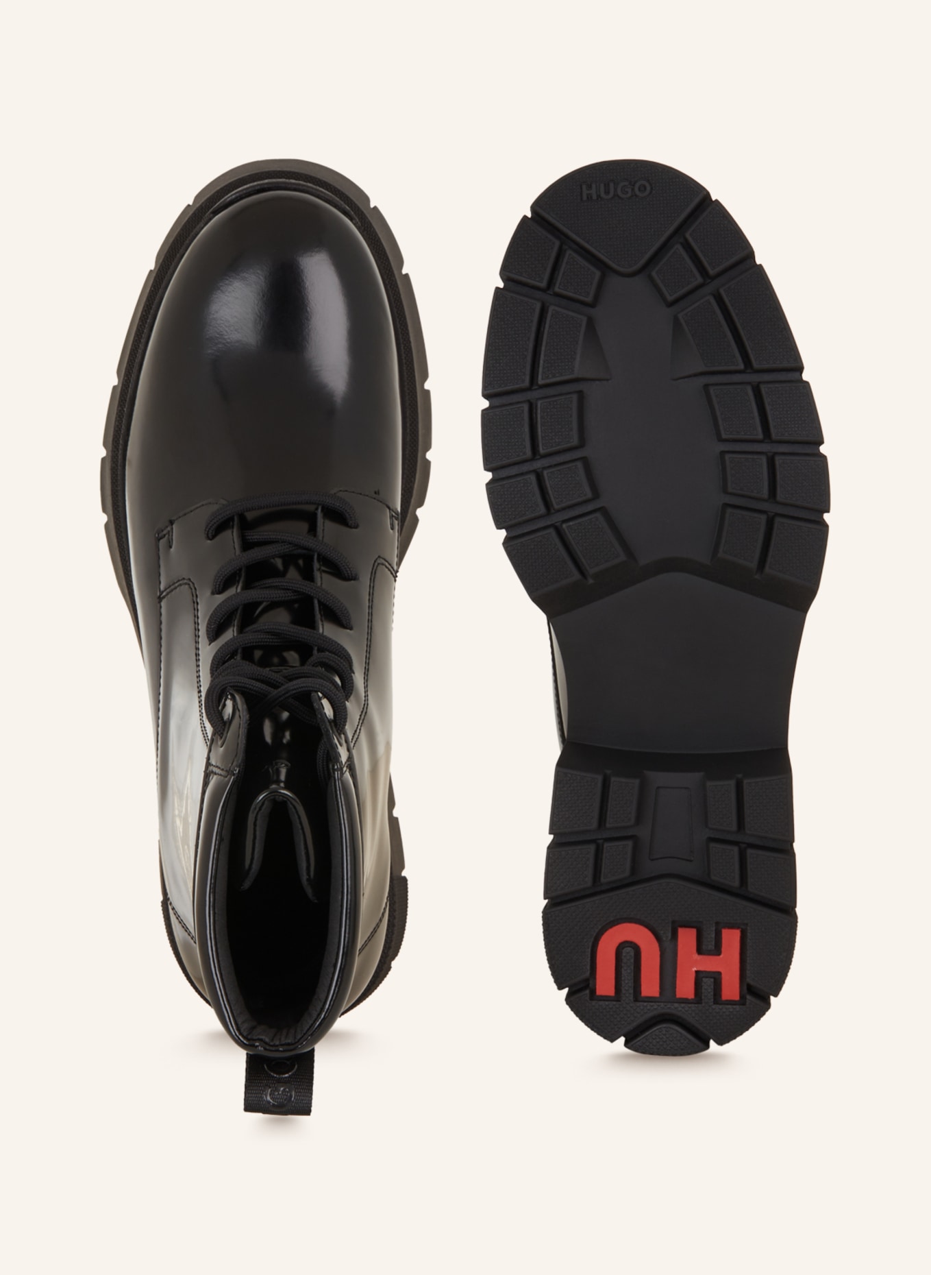 HUGO Lace-up boots KRIS, Color: BLACK (Image 5)