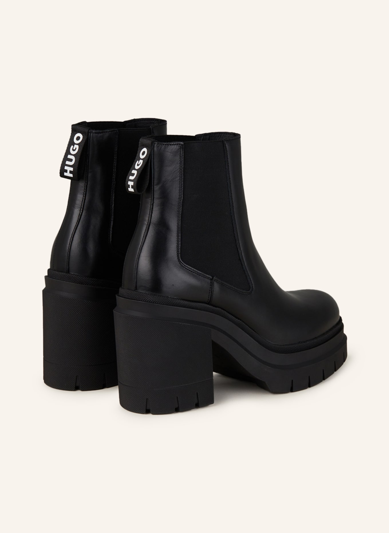 Hugo boss clearance black chelsea boots