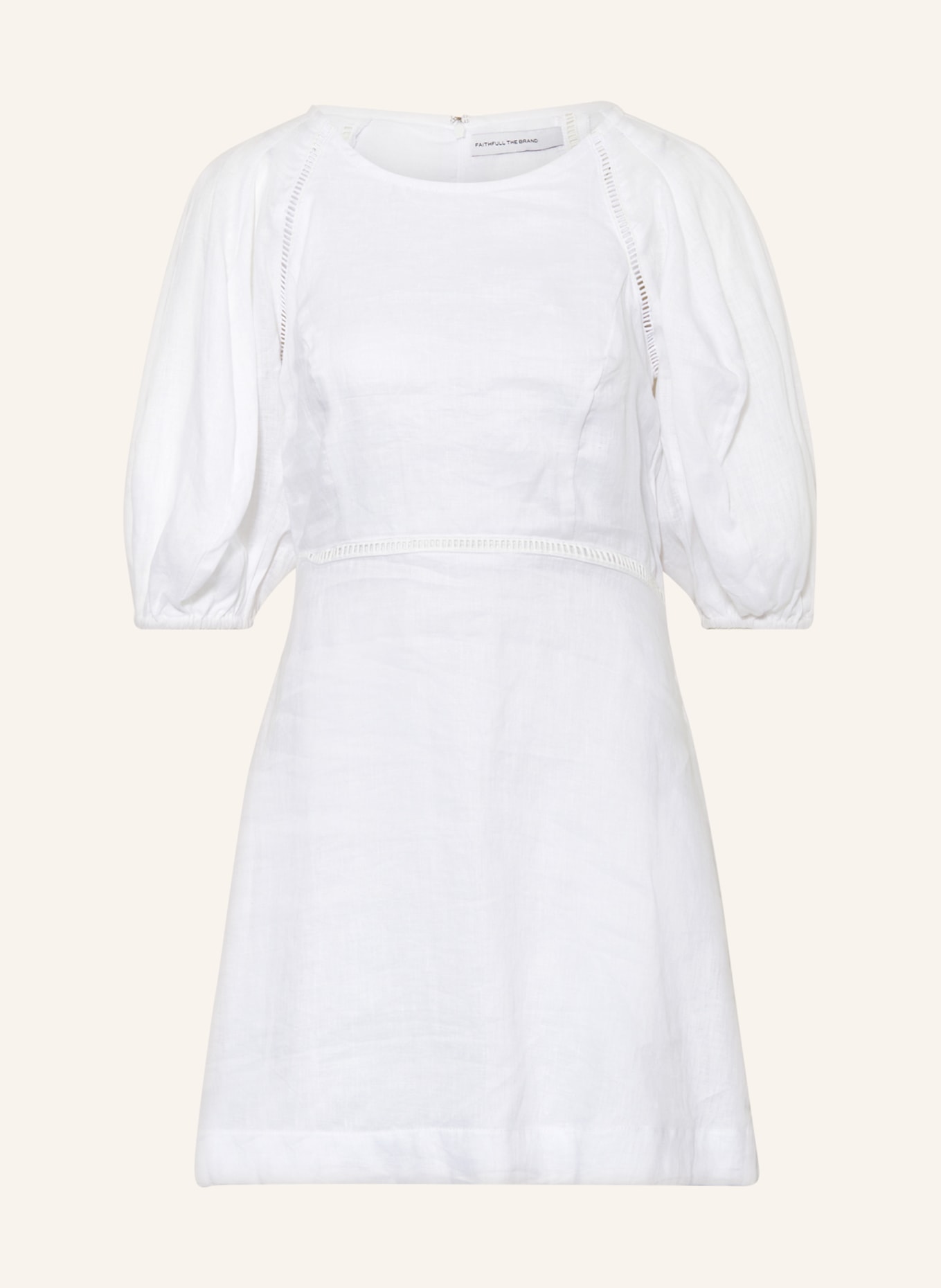 FAITHFULL THE BRAND Linen dress MAI, Color: WHITE (Image 1)