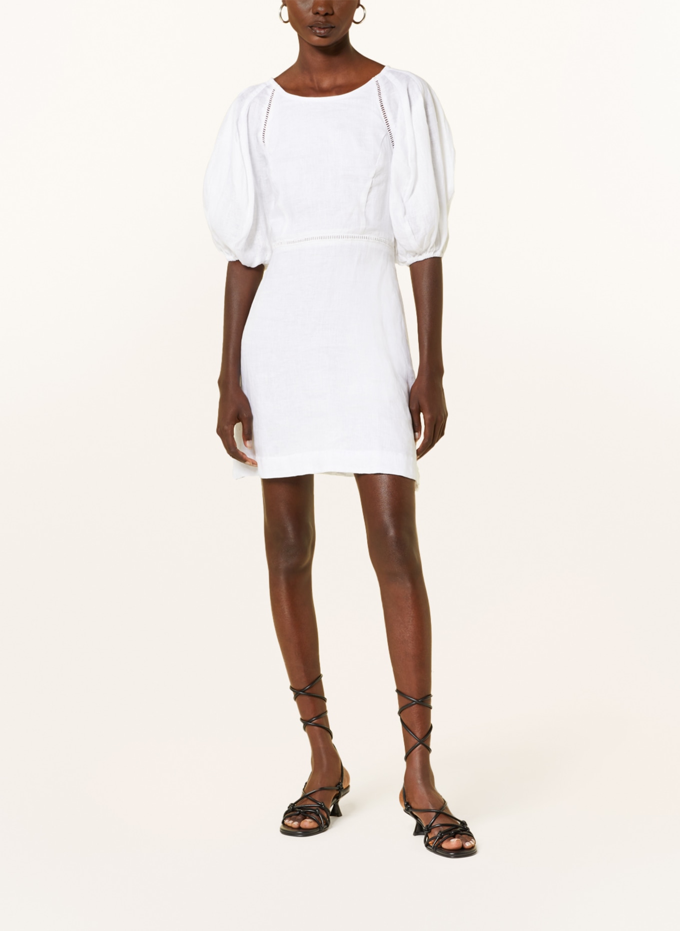 FAITHFULL THE BRAND Linen dress MAI, Color: WHITE (Image 2)