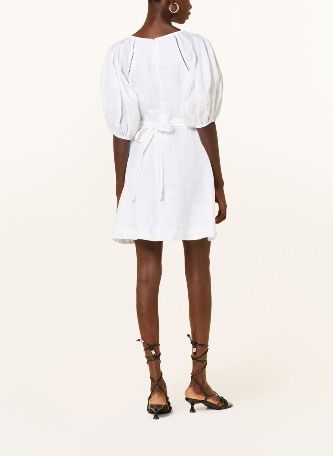 FAITHFULL THE BRAND Linen dress MAI, Color: WHITE (Image 3)