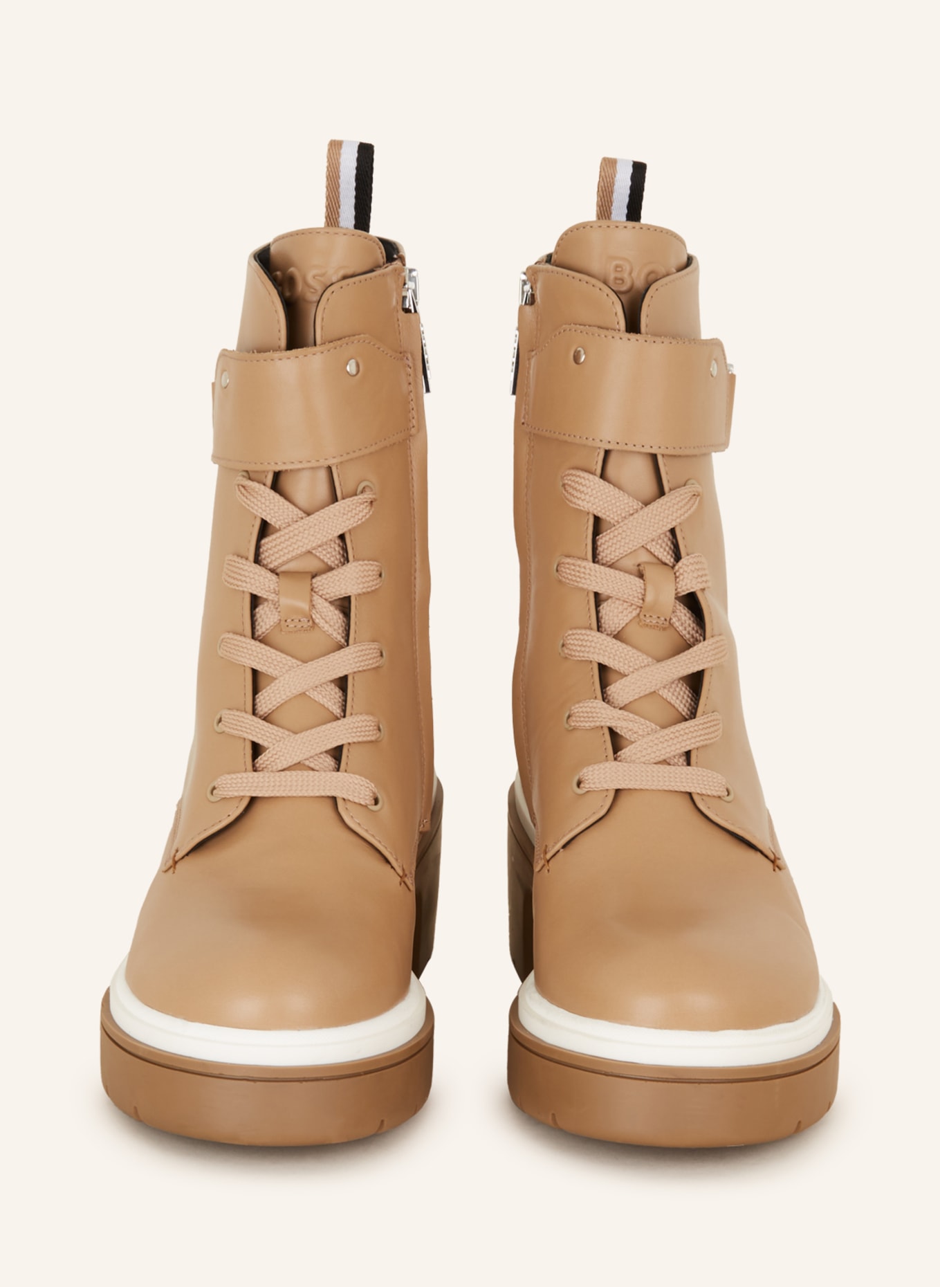 BOSS Lace-up boots CAROL, Color: BEIGE (Image 3)