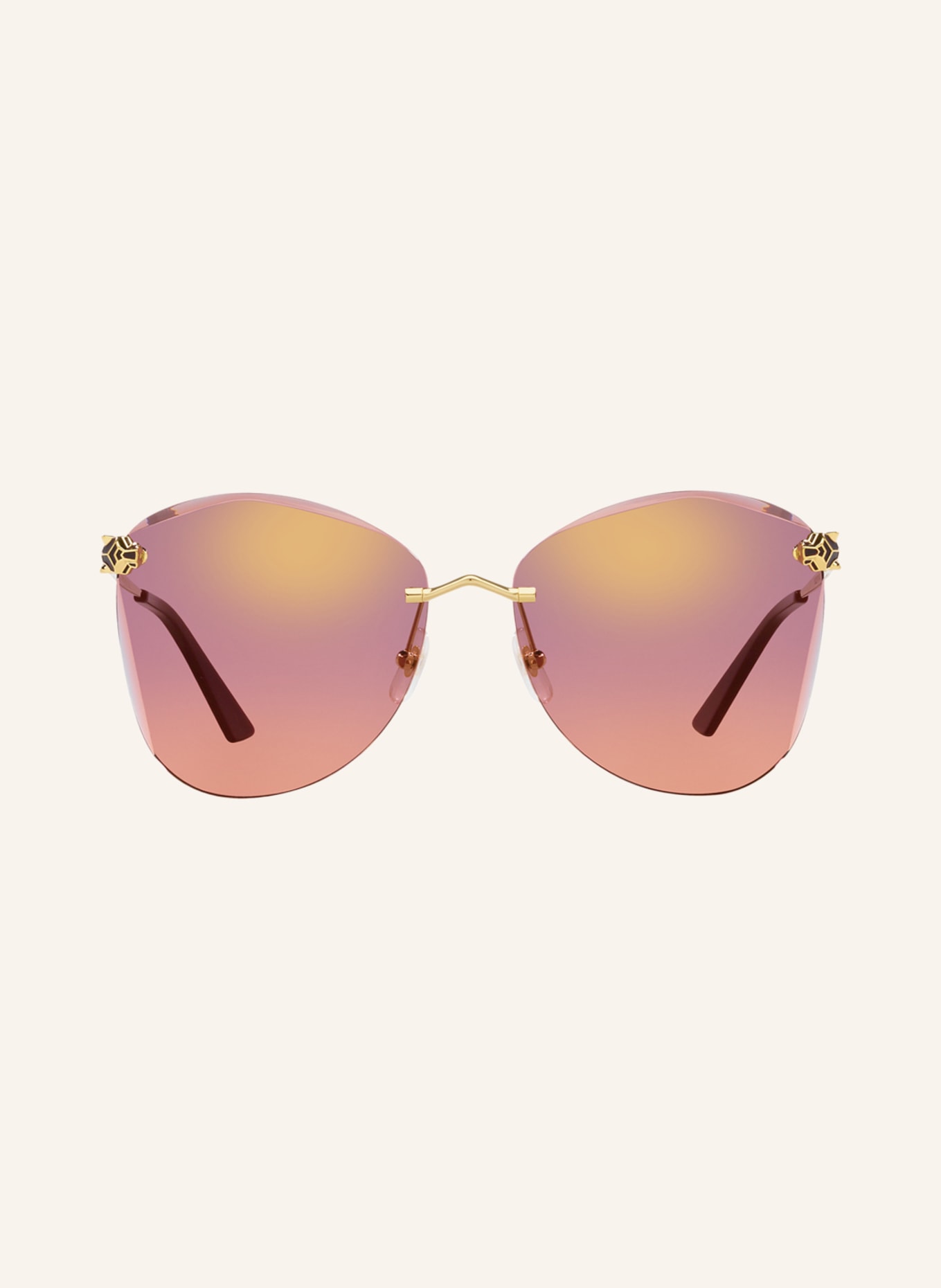 Cartier Sunglasses CT0398S, Color: 2300S1 - GOLD/ PURPLE GRADIENT (Image 2)