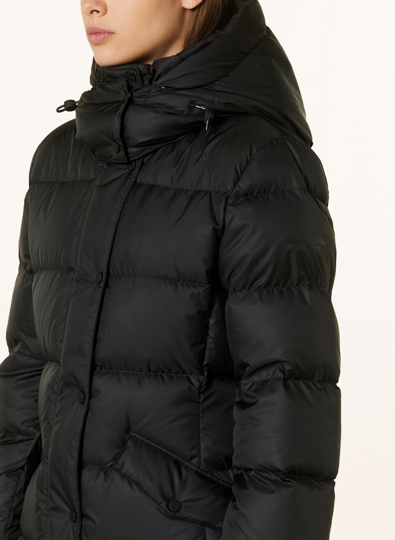 Marc O'Polo Péřová bunda s odnímatelnou kapucí, Barva: ČERNÁ (Obrázek 5)