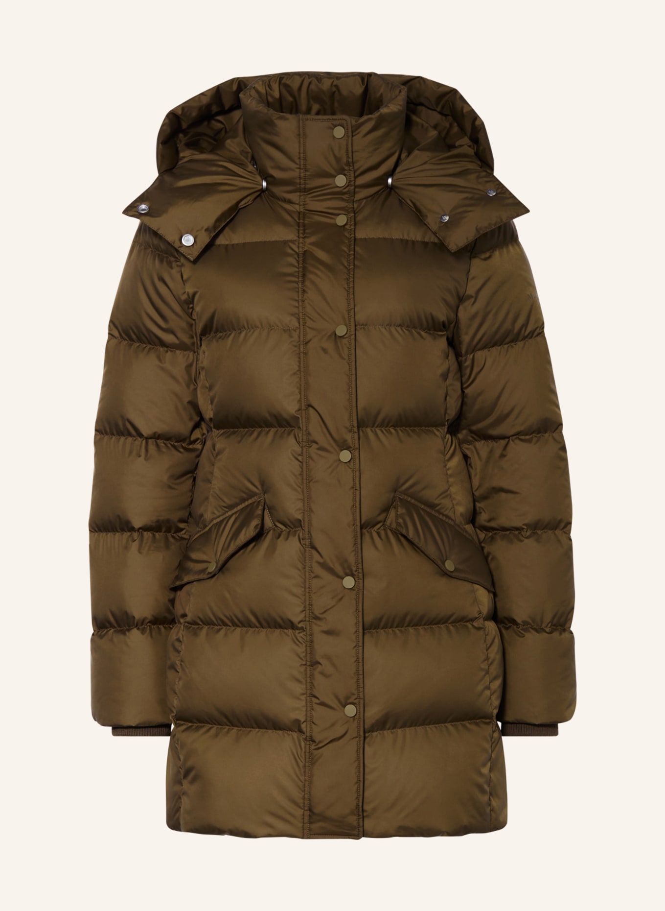 Marc O'Polo Down jacket with removable hood, Color: OLIVE (Image 1)