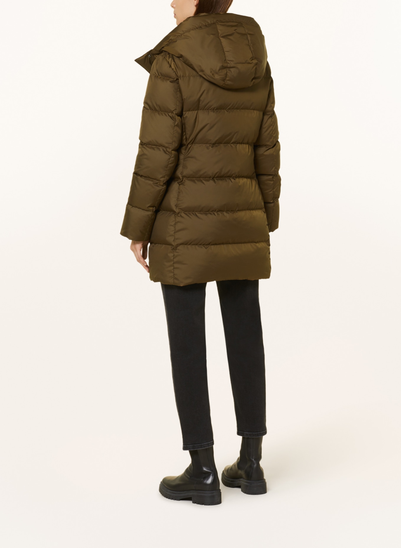 Marc O'Polo Down jacket with removable hood, Color: OLIVE (Image 3)