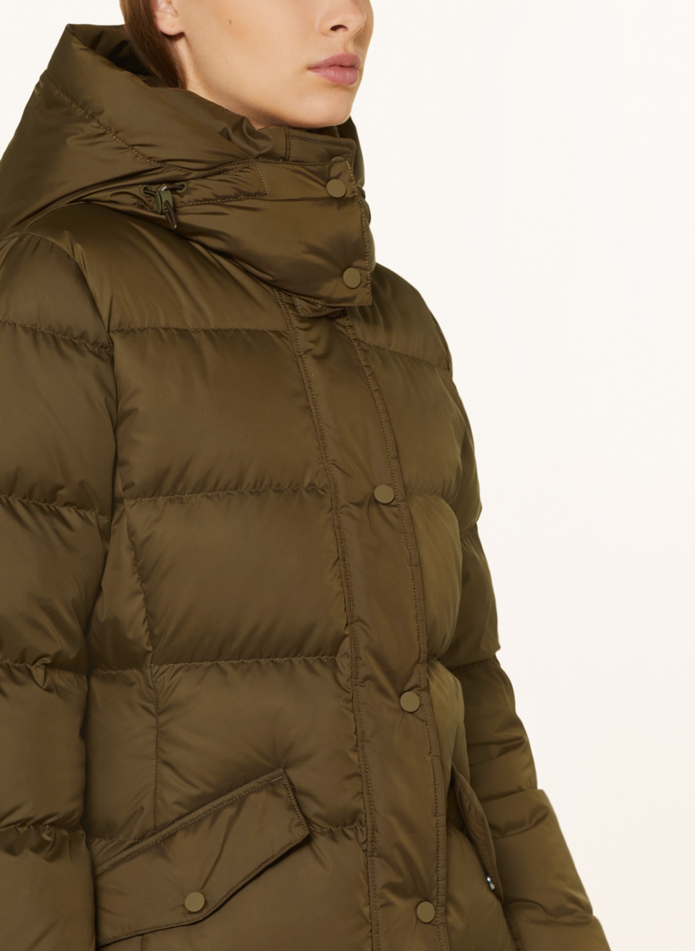 Marc O'Polo Down jacket with removable hood, Color: OLIVE (Image 5)