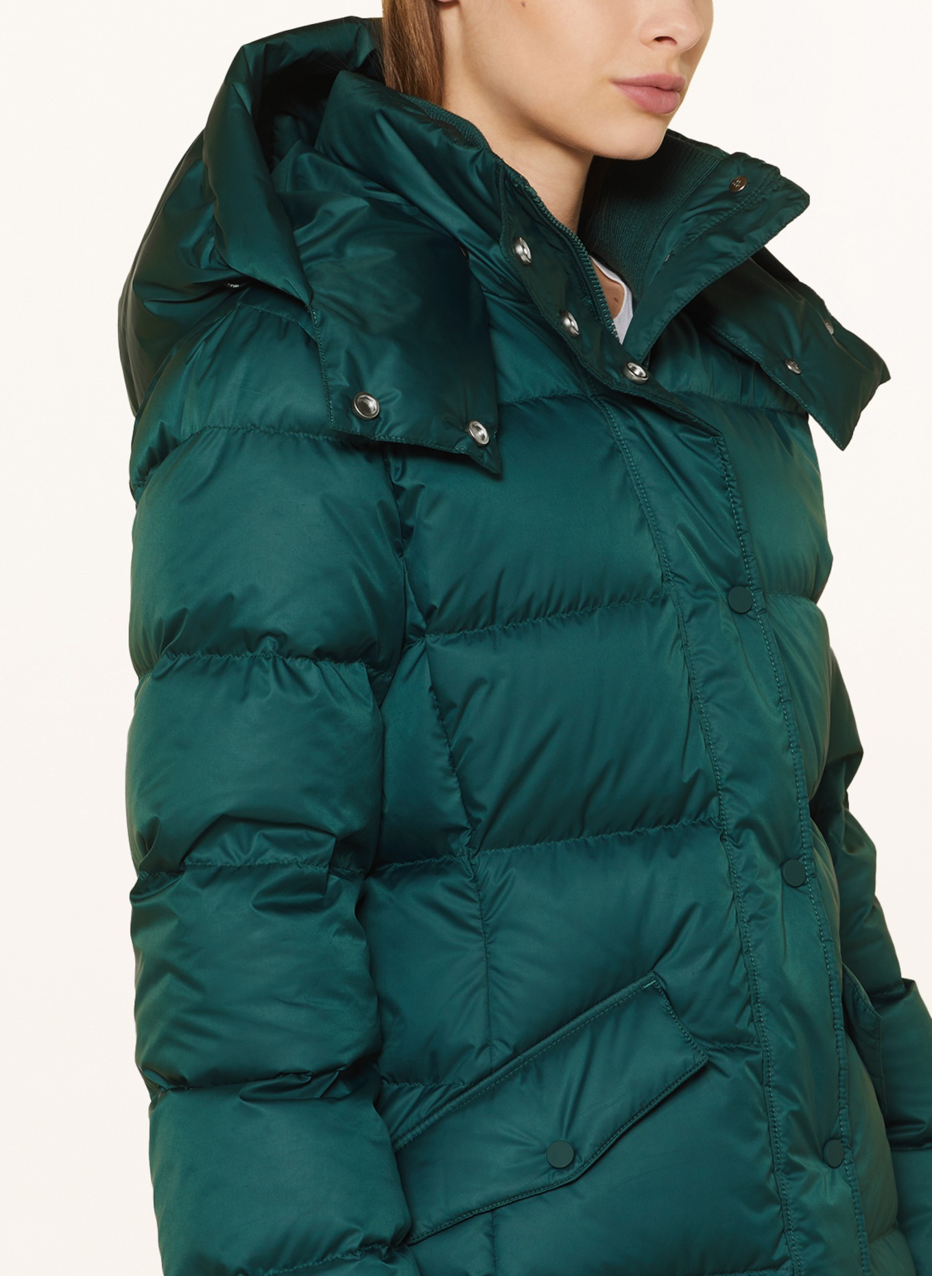 Marc O'Polo Down jacket with removable hood, Color: TEAL (Image 5)