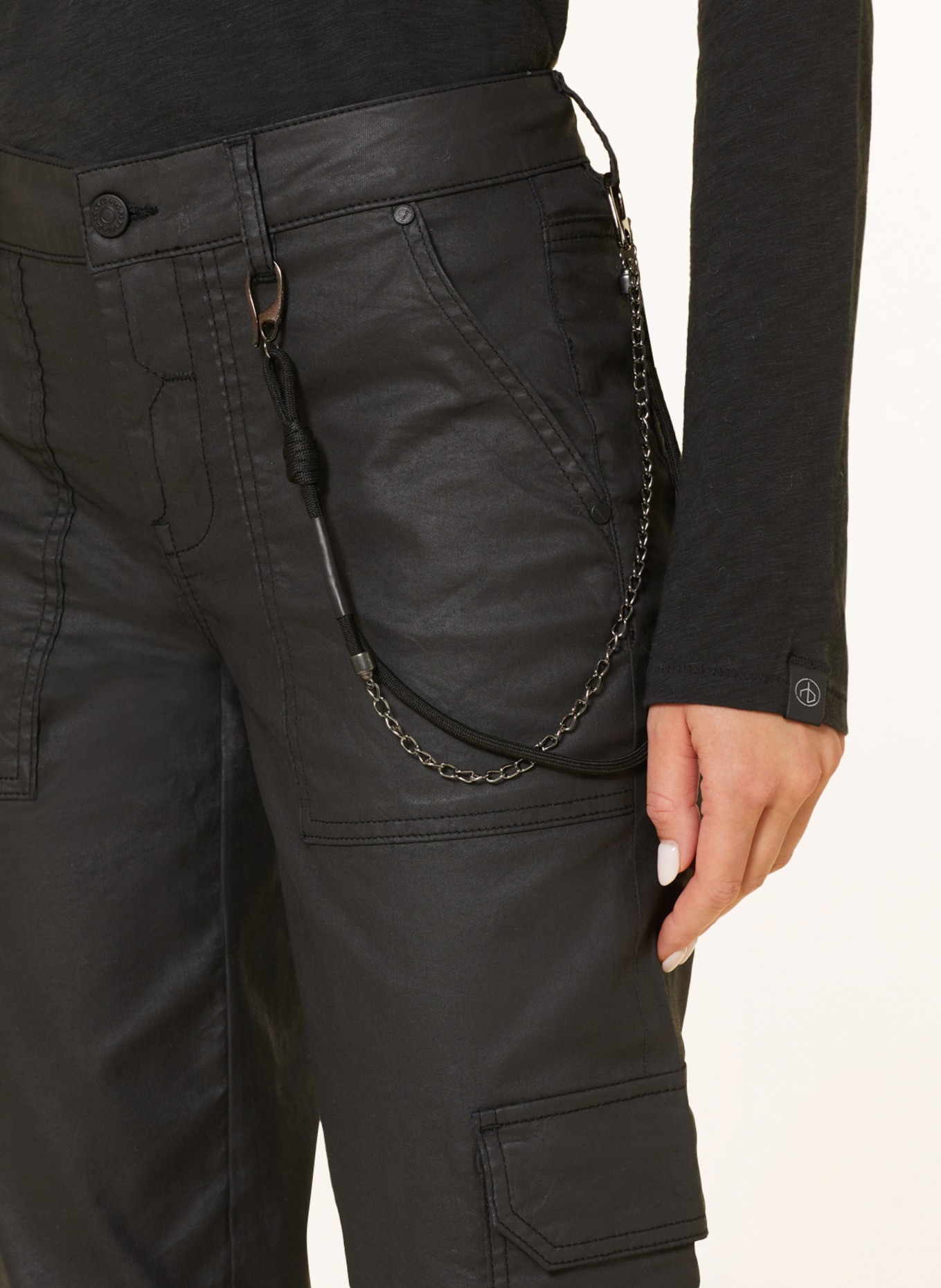 GANG Cargo pants GERDA, Color: BLACK (Image 5)