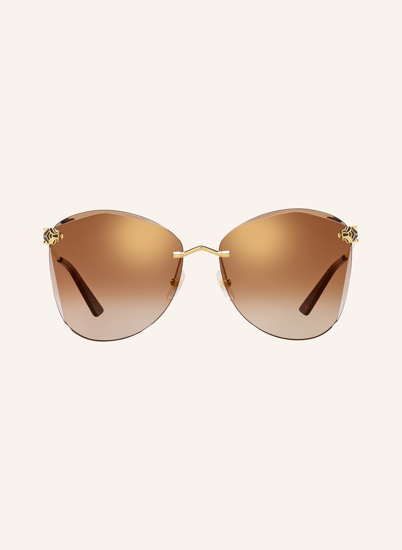 Cartier Sunglasses CT0398S, Color: 2300D1 - GOLD/ BROWN GRADIENT (Image 2)