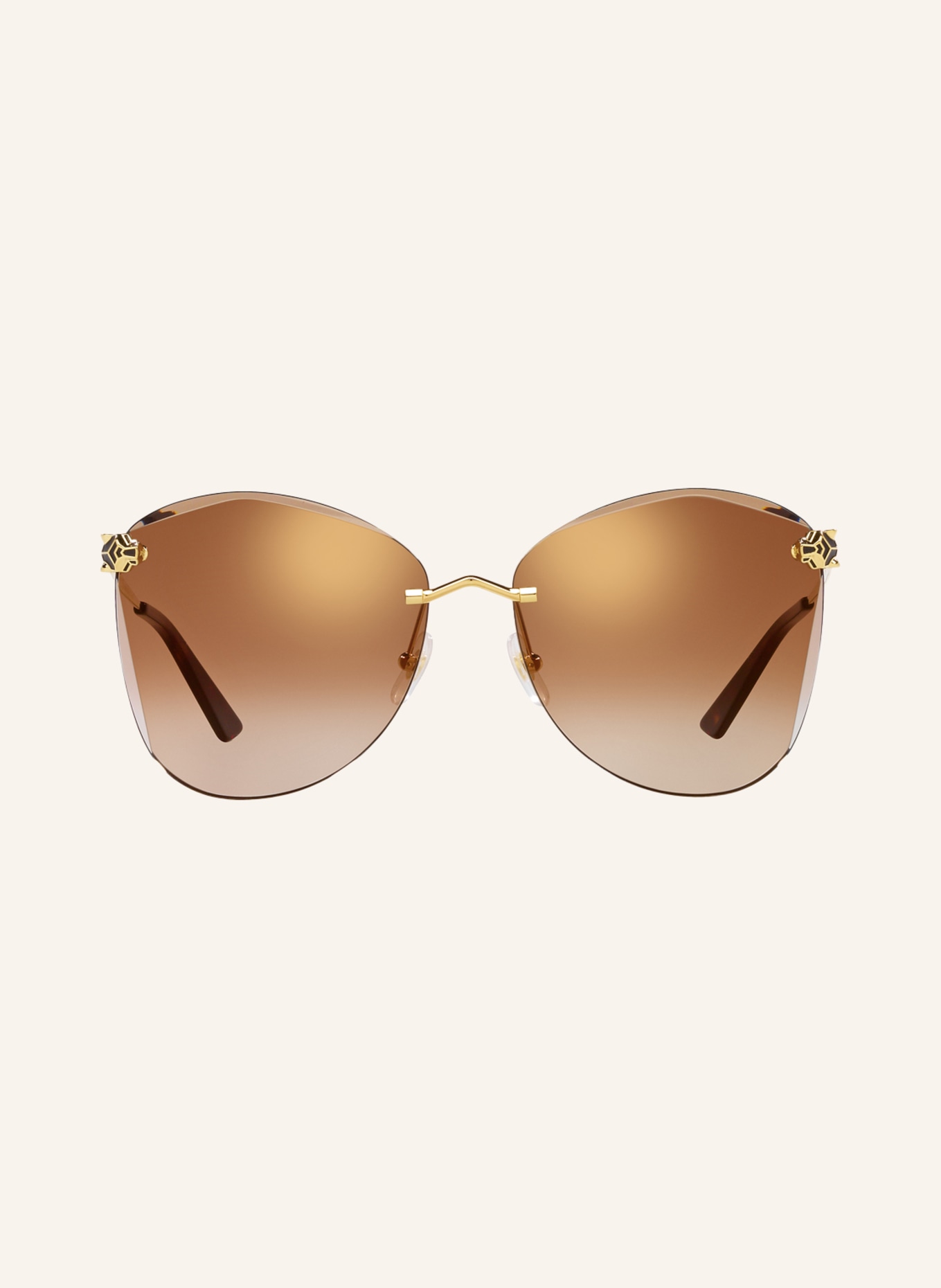 Cartier Sonnenbrille CT0398S: 2300D1 - GOLD/ BRAUN VERLAUF