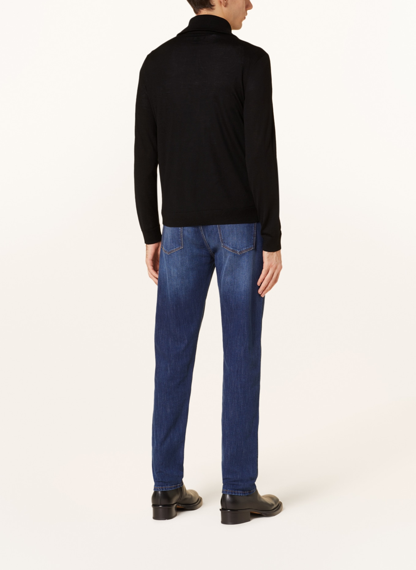 EMPORIO ARMANI Half-zip sweater, Color: BLACK (Image 3)