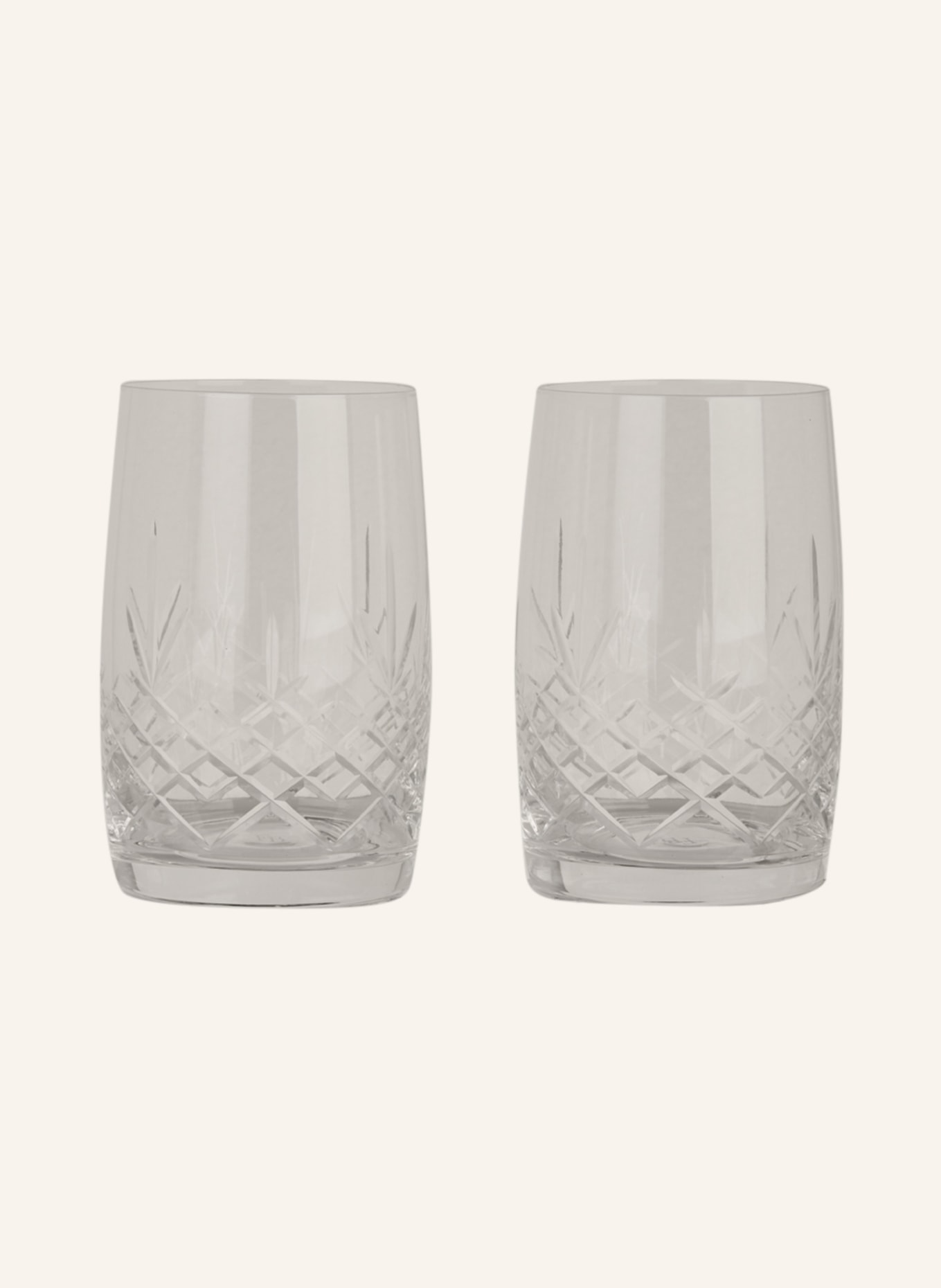 FREDERIK BAGGER Set of 2 drinking glasses CRISPY AQUA XL, Color: WHITE (Image 1)