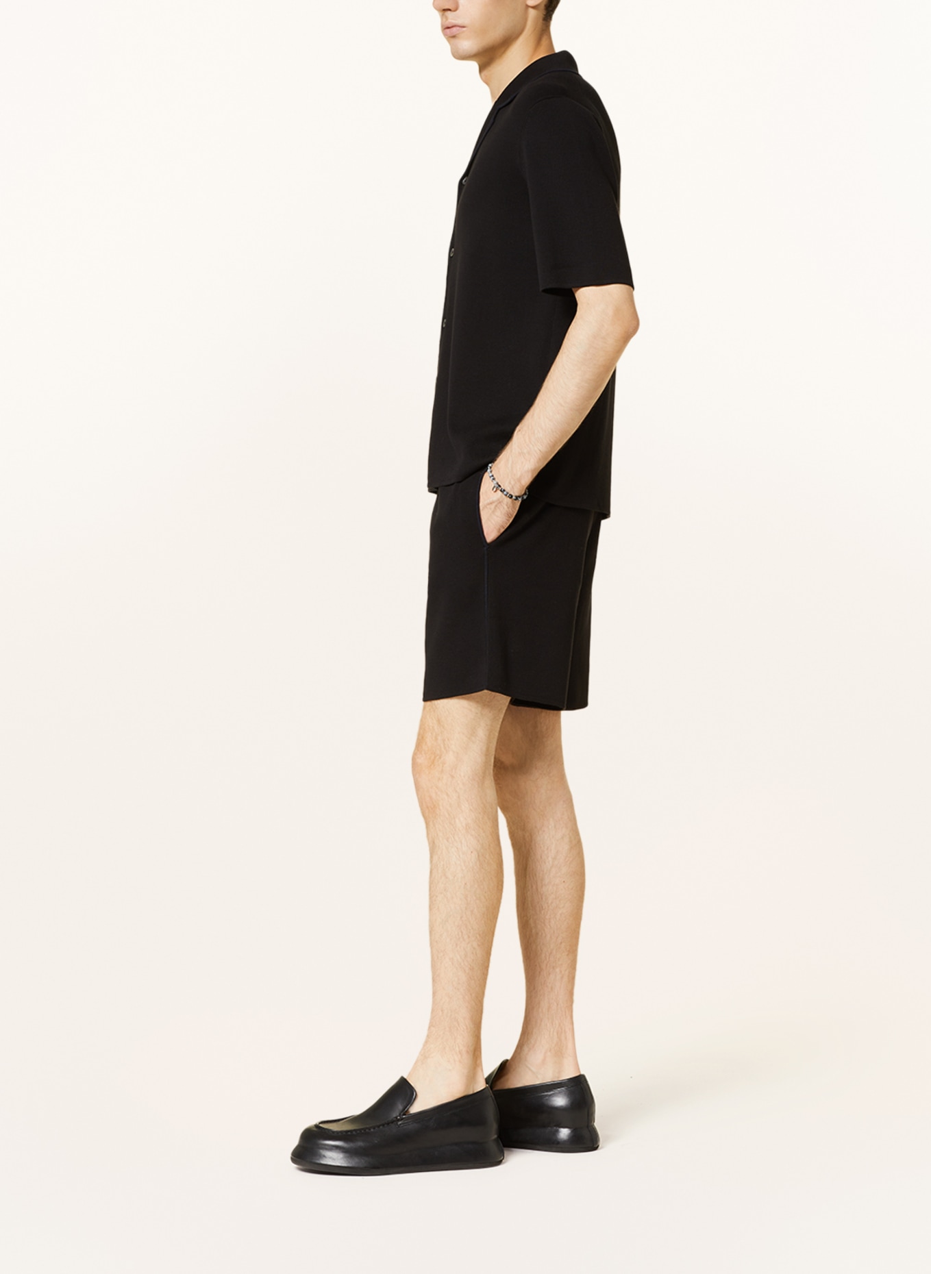 COS Knit shorts, Color: BLACK (Image 4)
