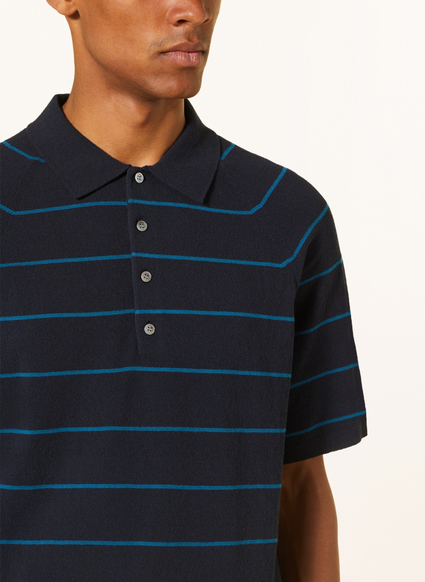 COS Polo shirt, Color: DARK BLUE/ BLUE (Image 4)