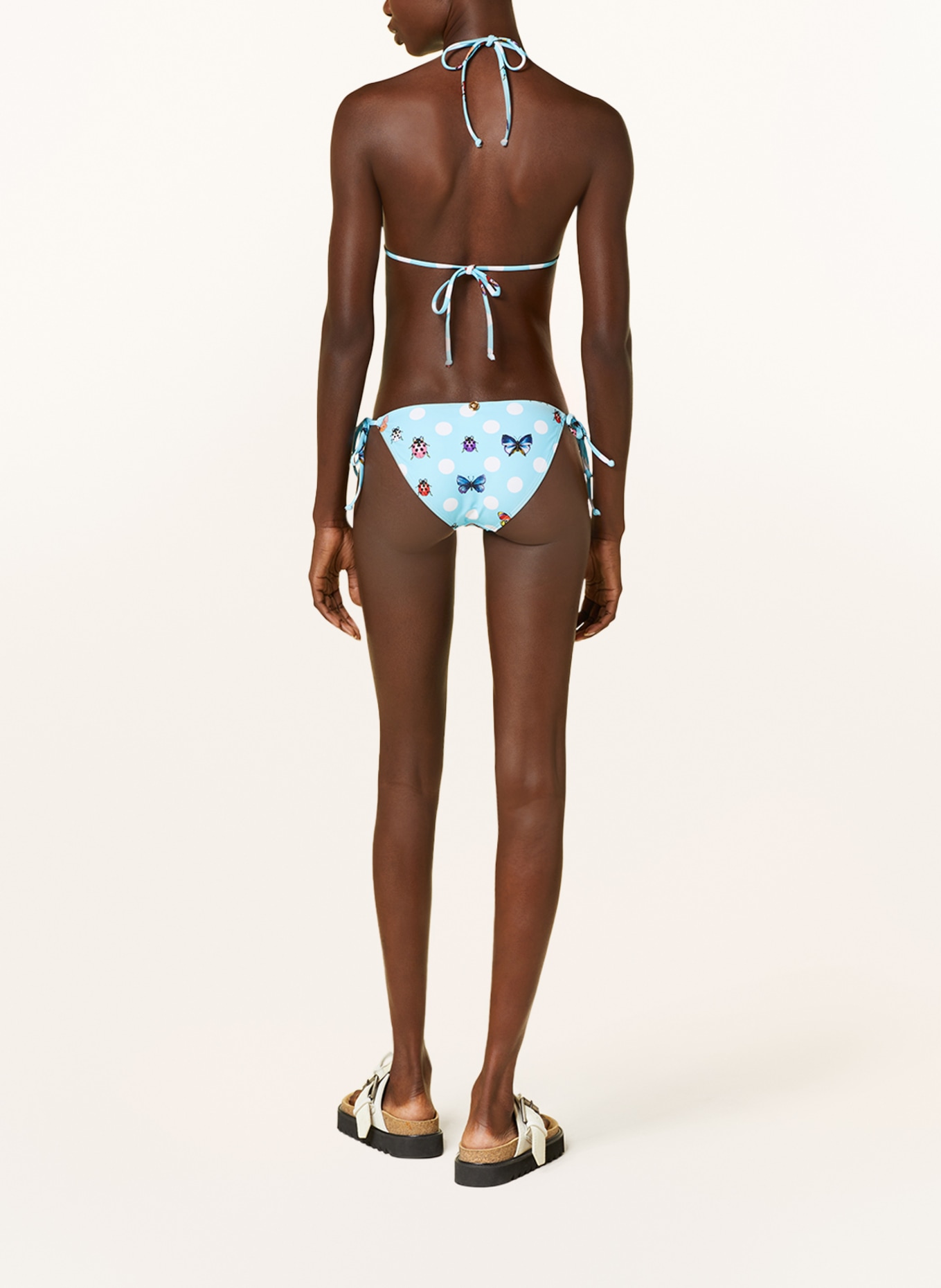 VERSACE Triangel-Bikini-Hose, Farbe: HELLBLAU/ WEISS (Bild 3)