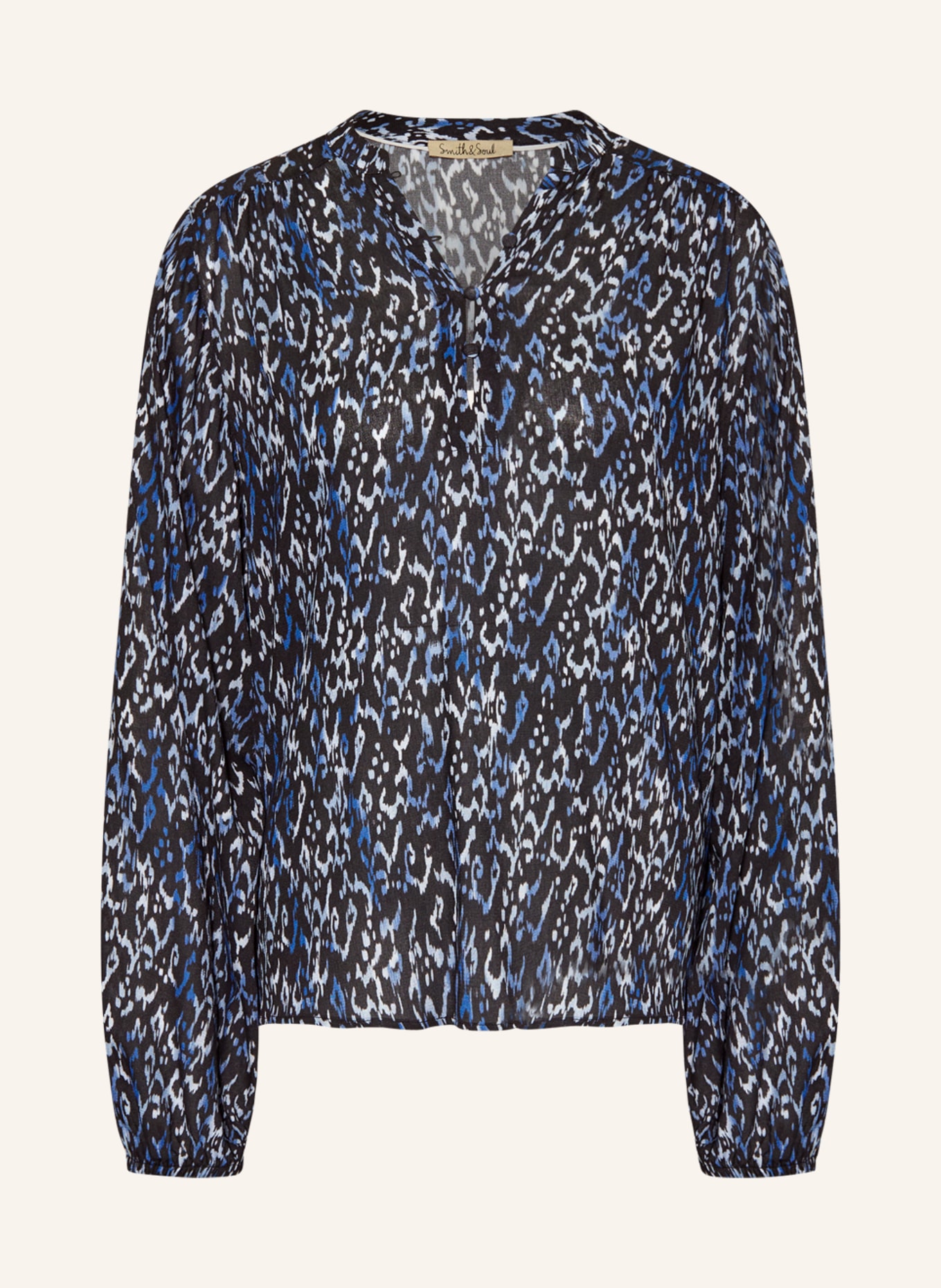 Smith & Soul Shirt blouse, Color: BLACK/ BLUE/ LIGHT BLUE (Image 1)