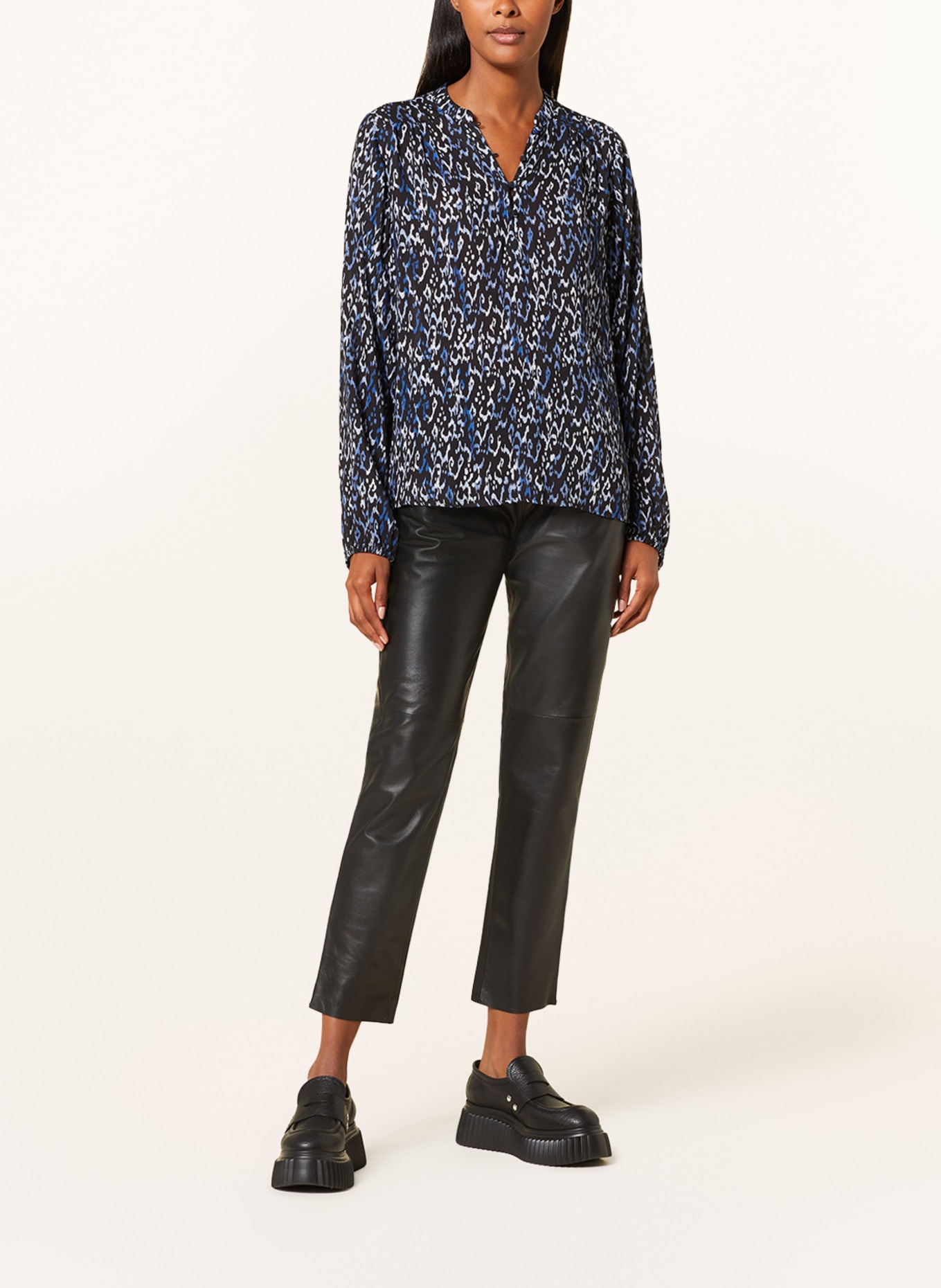 Smith & Soul Shirt blouse, Color: BLACK/ BLUE/ LIGHT BLUE (Image 2)