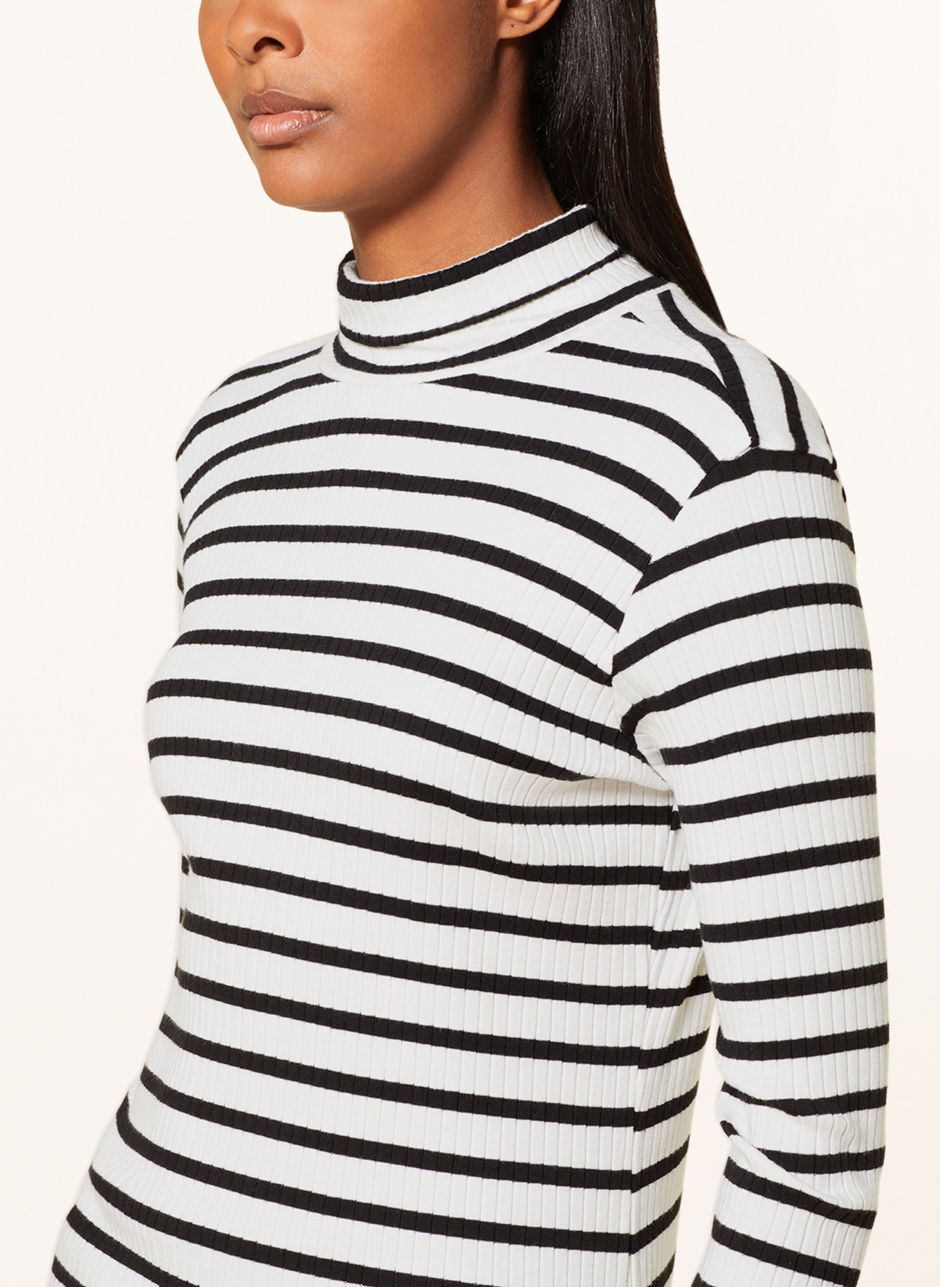Smith & Soul Turtleneck sweater, Color: WHITE/ BLACK (Image 4)