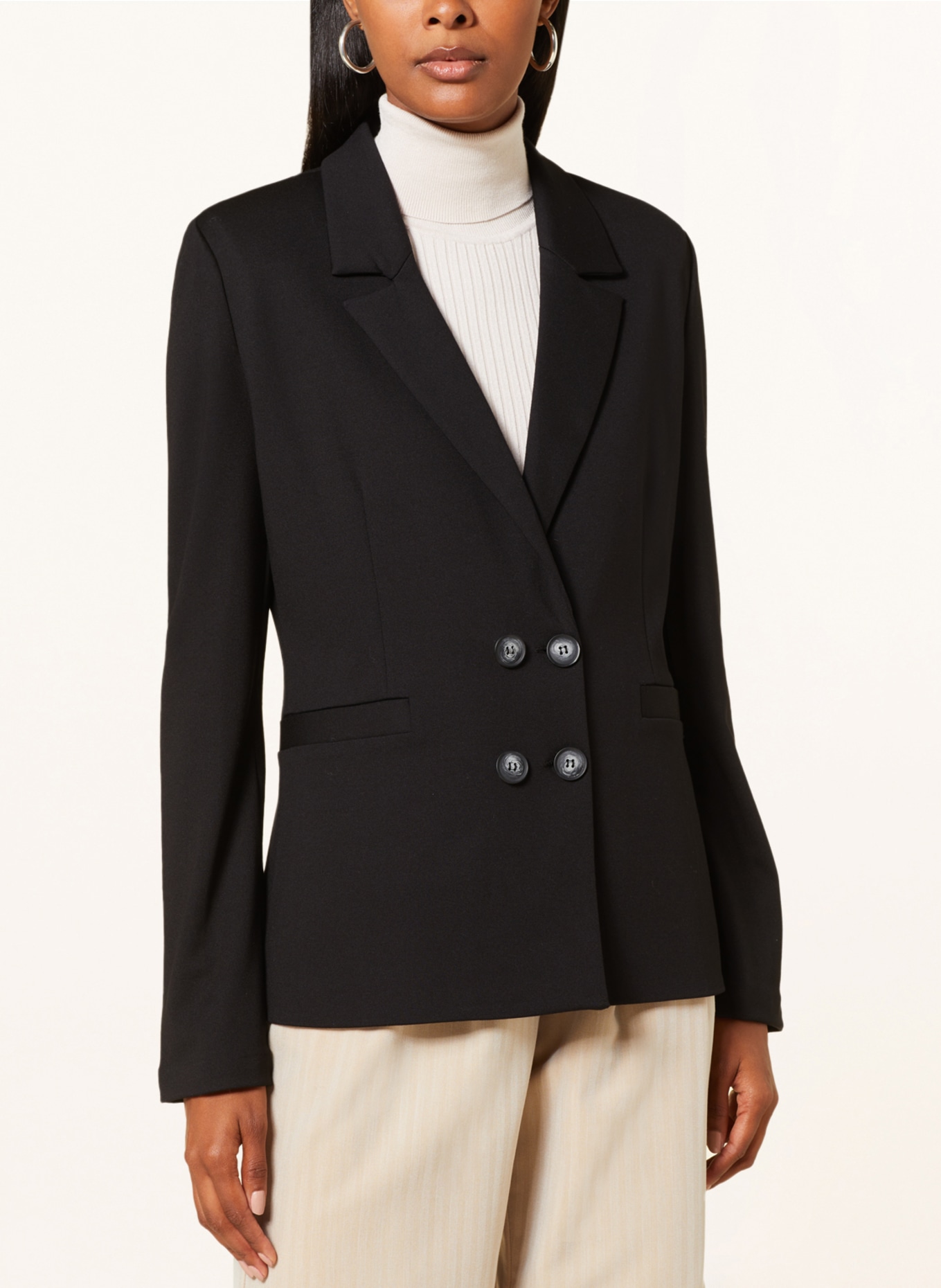 Smith & Soul Jersey blazer, Color: BLACK (Image 4)
