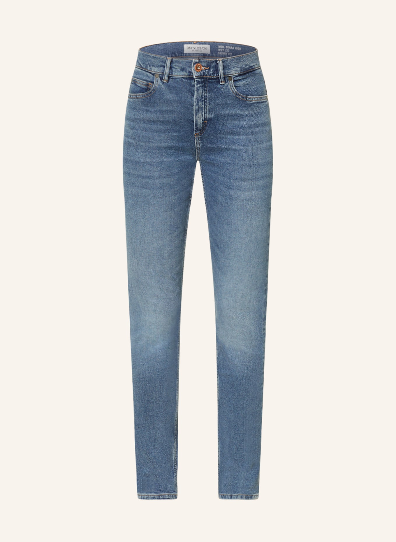 Marc O'Polo Skinny Jeans SKARA HIGH, Farbe: 015 Authentic mid sea blue wash (Bild 1)
