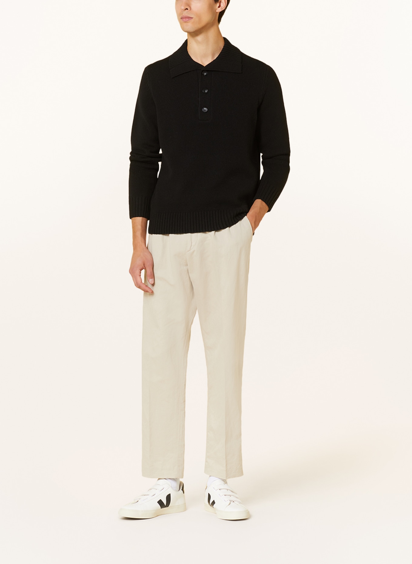 PAUL Half-zip sweater, Color: BLACK (Image 2)