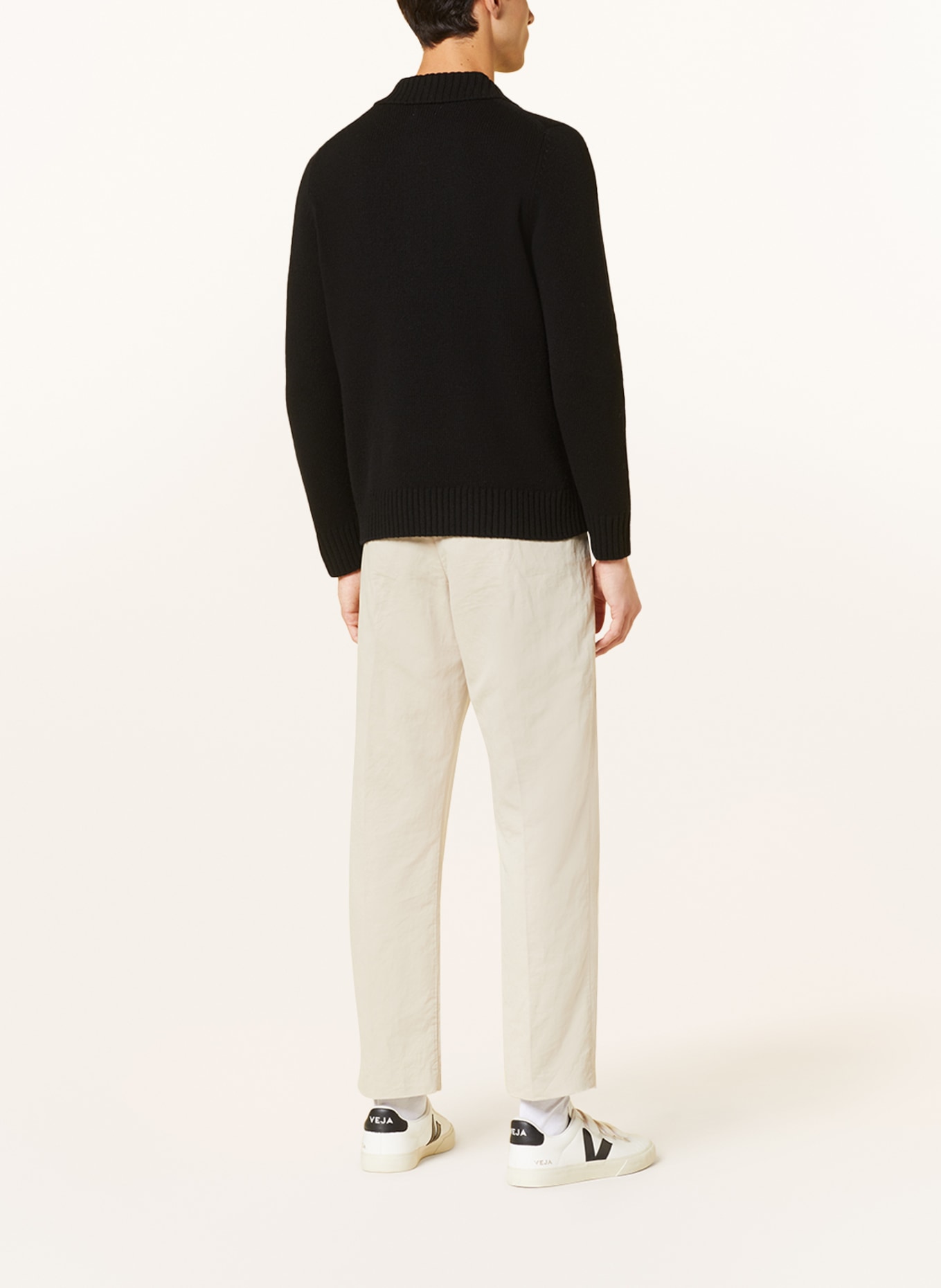 PAUL Half-zip sweater, Color: BLACK (Image 3)