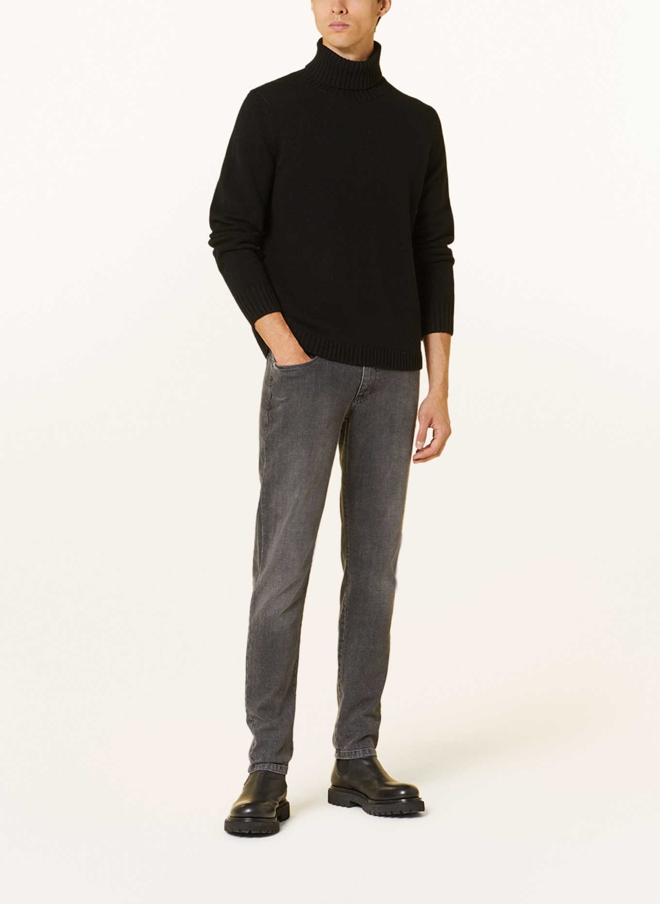 PAUL Turtleneck sweater, Color: BLACK (Image 2)