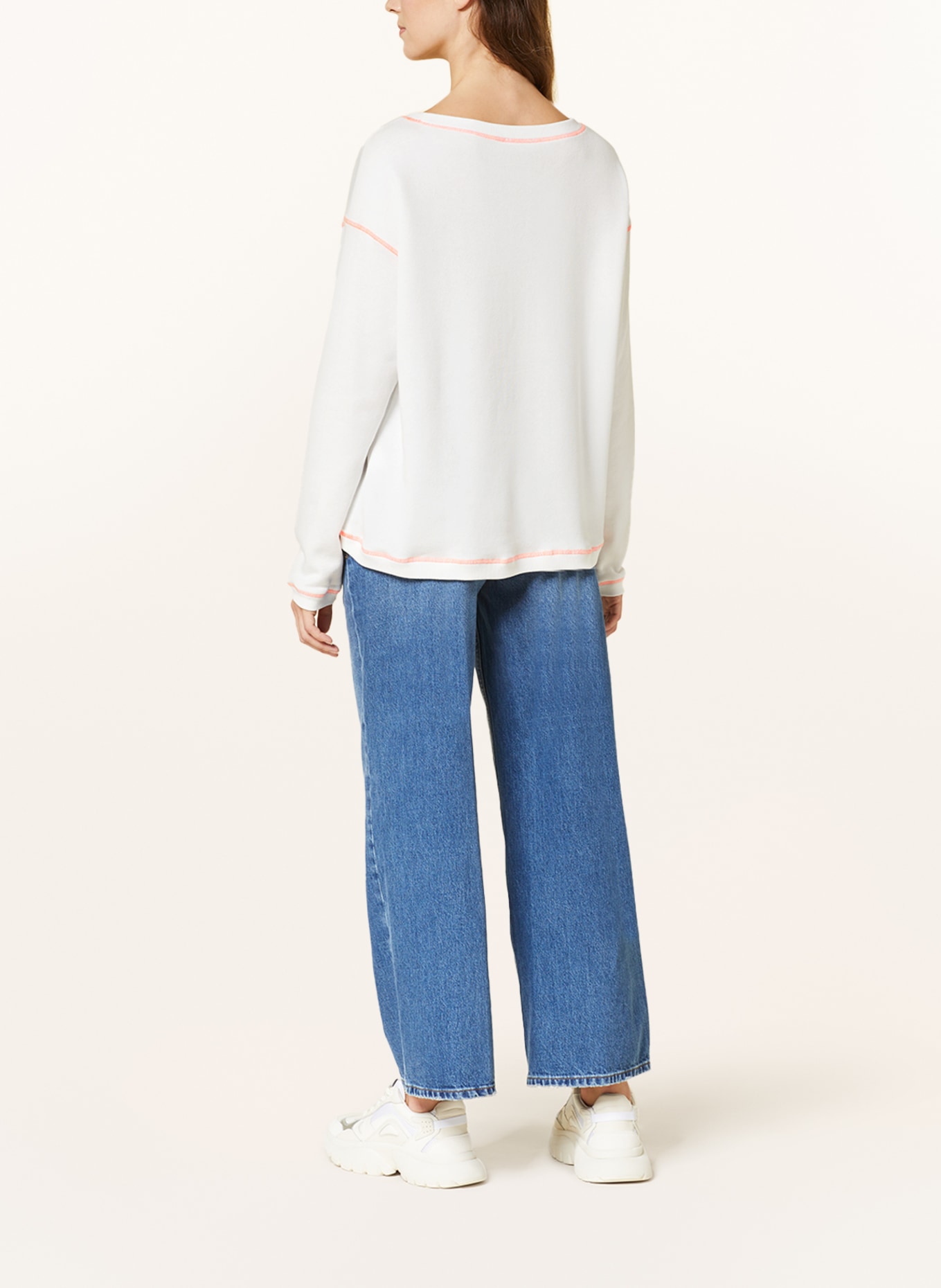Grace Sweatshirt with sequins, Color: WHITE (Image 3)