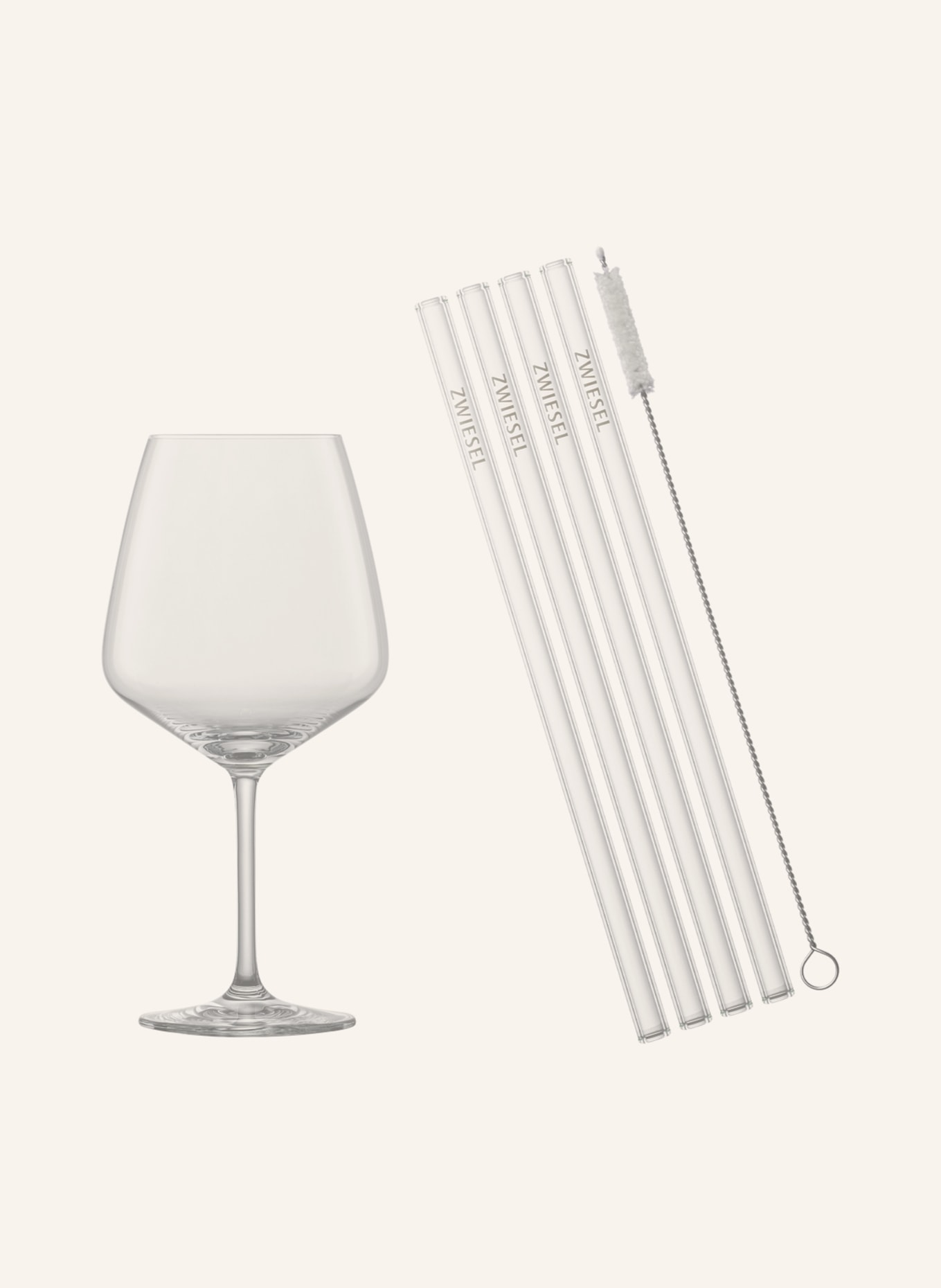 SCHOTT ZWIESEL Set of 4 cocktail glasses HAPPY HOURS with straws, Color: WHITE (Image 2)