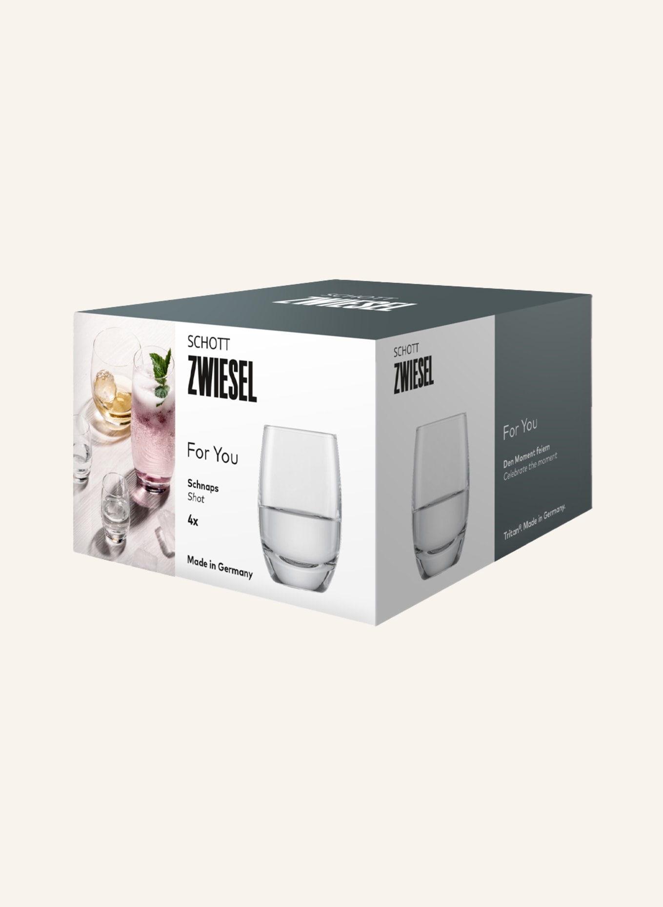 SCHOTT ZWIESEL Set of 4 shot glasses FOR YOU, Color: WHITE (Image 3)