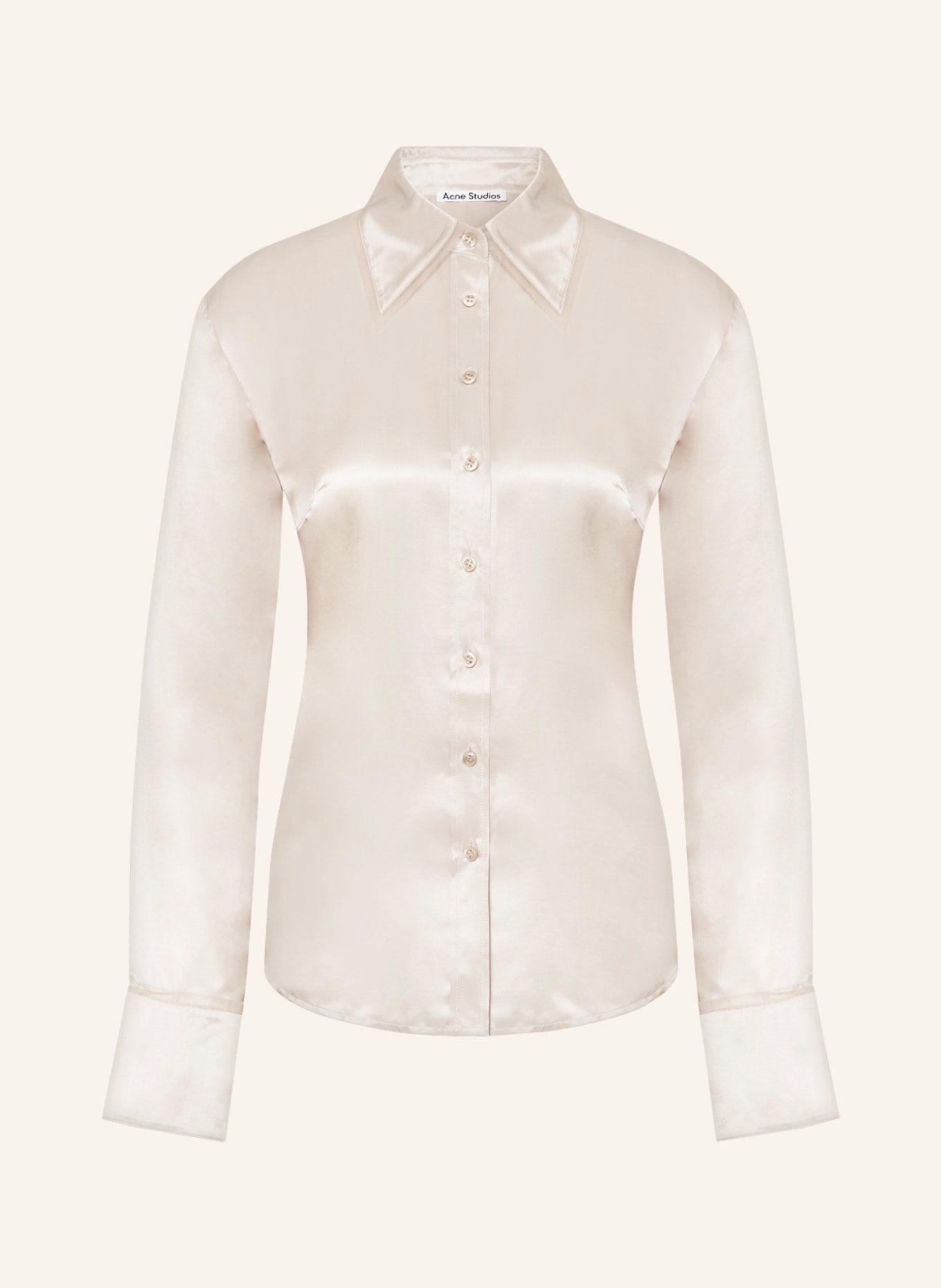 Acne Studios Satin shirt blouse, Color: NUDE (Image 1)