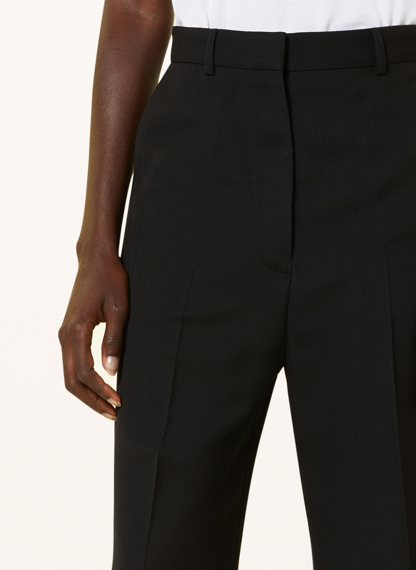 Acne Studios Trousers with cropped leg length, Color: BLACK (Image 5)