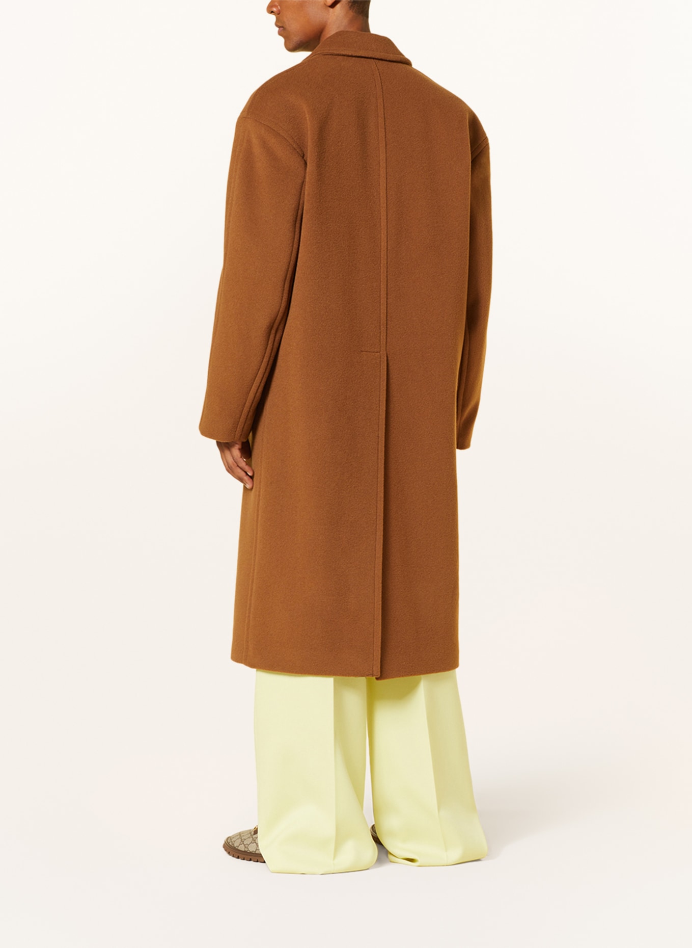 GUCCI Oversized vlněný kabát, Barva: VELBLOUDÍ (Obrázek 3)