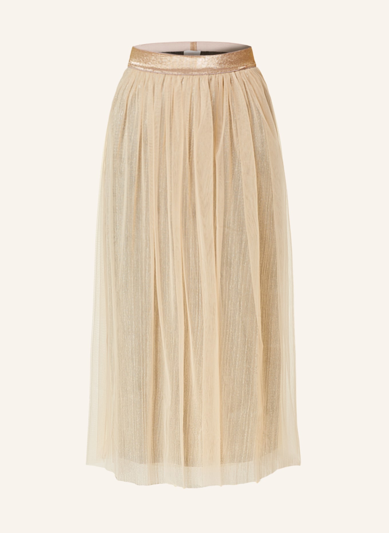 CINQUE Tulle skirt CITYLER with glitter thread, Color: BEIGE (Image 1)