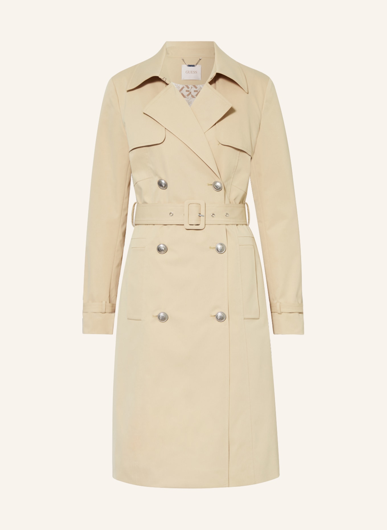 GUESS Trench coat ASIA, Color: BEIGE (Image 1)